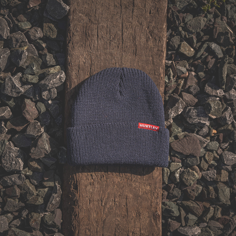 Fisherman Beanie Navy/ Red