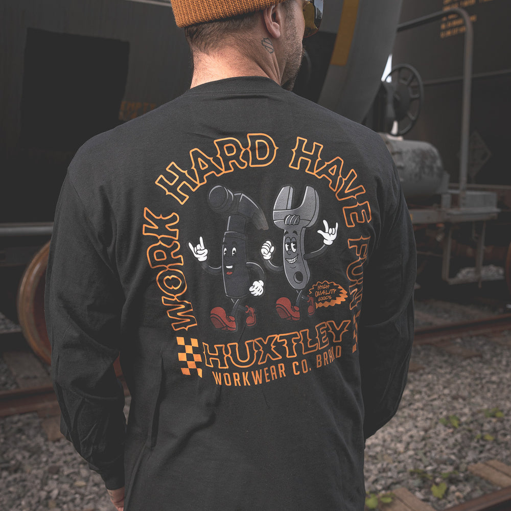 
                  
                    HX-226 "Work Hard Have Fun" L/S Tee
                  
                