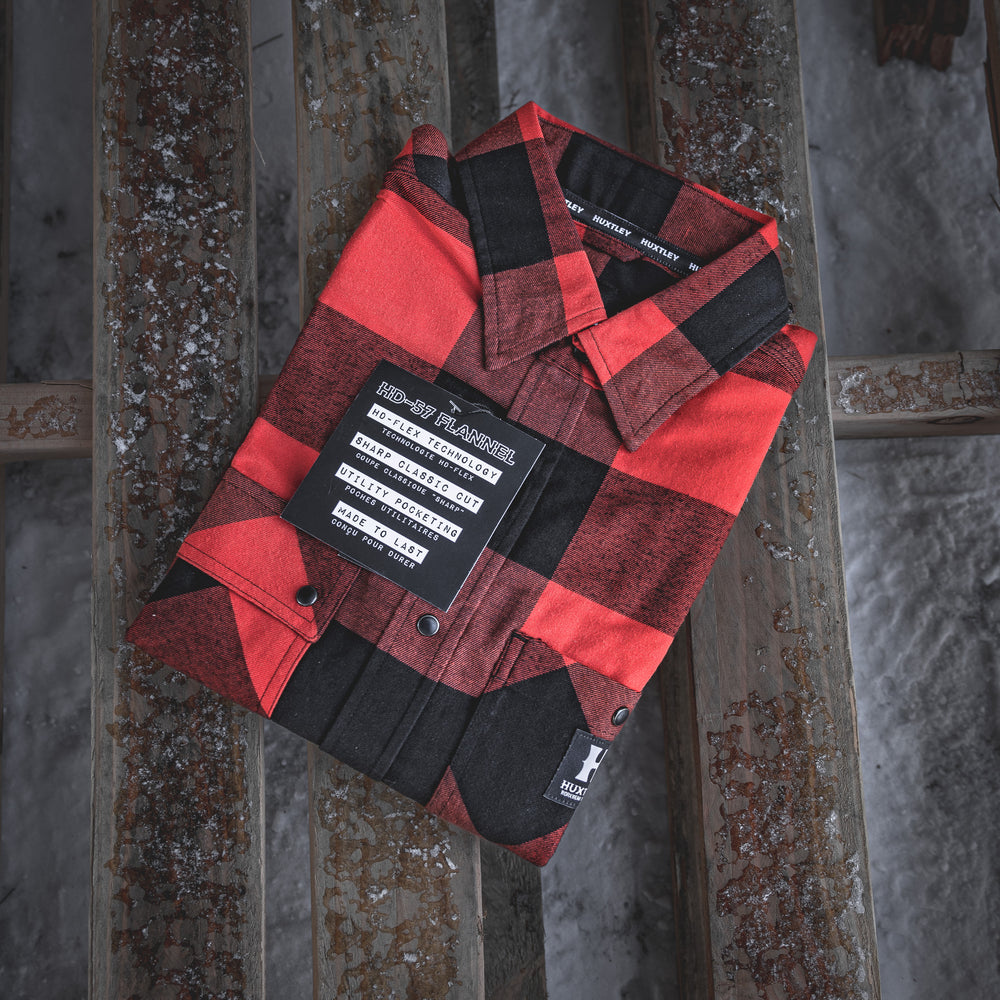 
                  
                    HD-57 Flex Flannel Vintage Red/ Black
                  
                