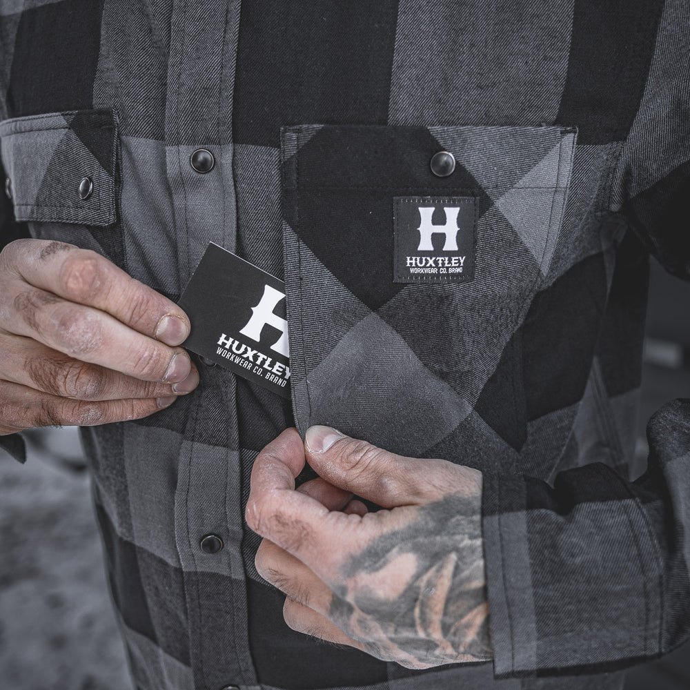 
                  
                    HD-57 Flex Flannel Charcoal/ Black
                  
                