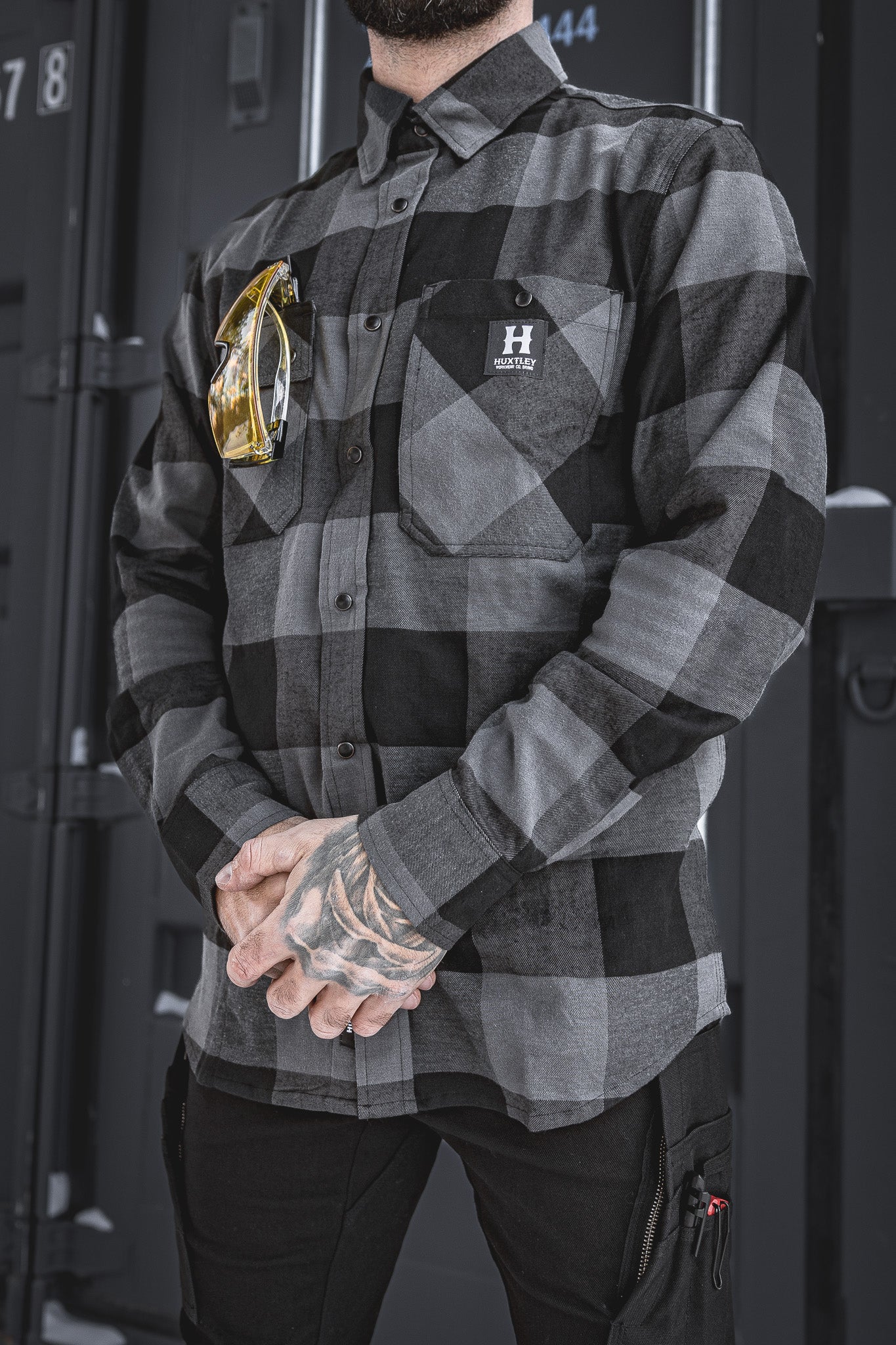 
                  
                    HD-57 Flex Flannel Charcoal/ Black
                  
                