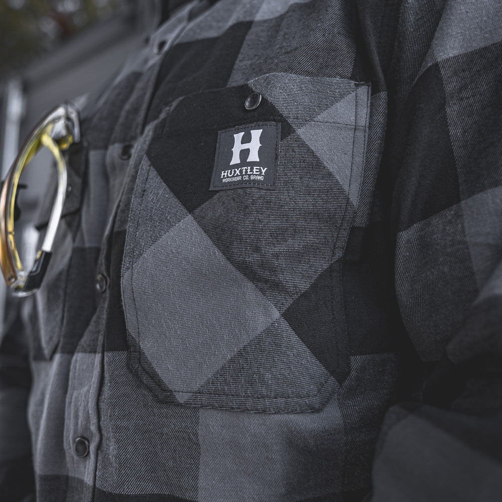 
                  
                    HD-57 Flex Flannel Charcoal/ Black
                  
                