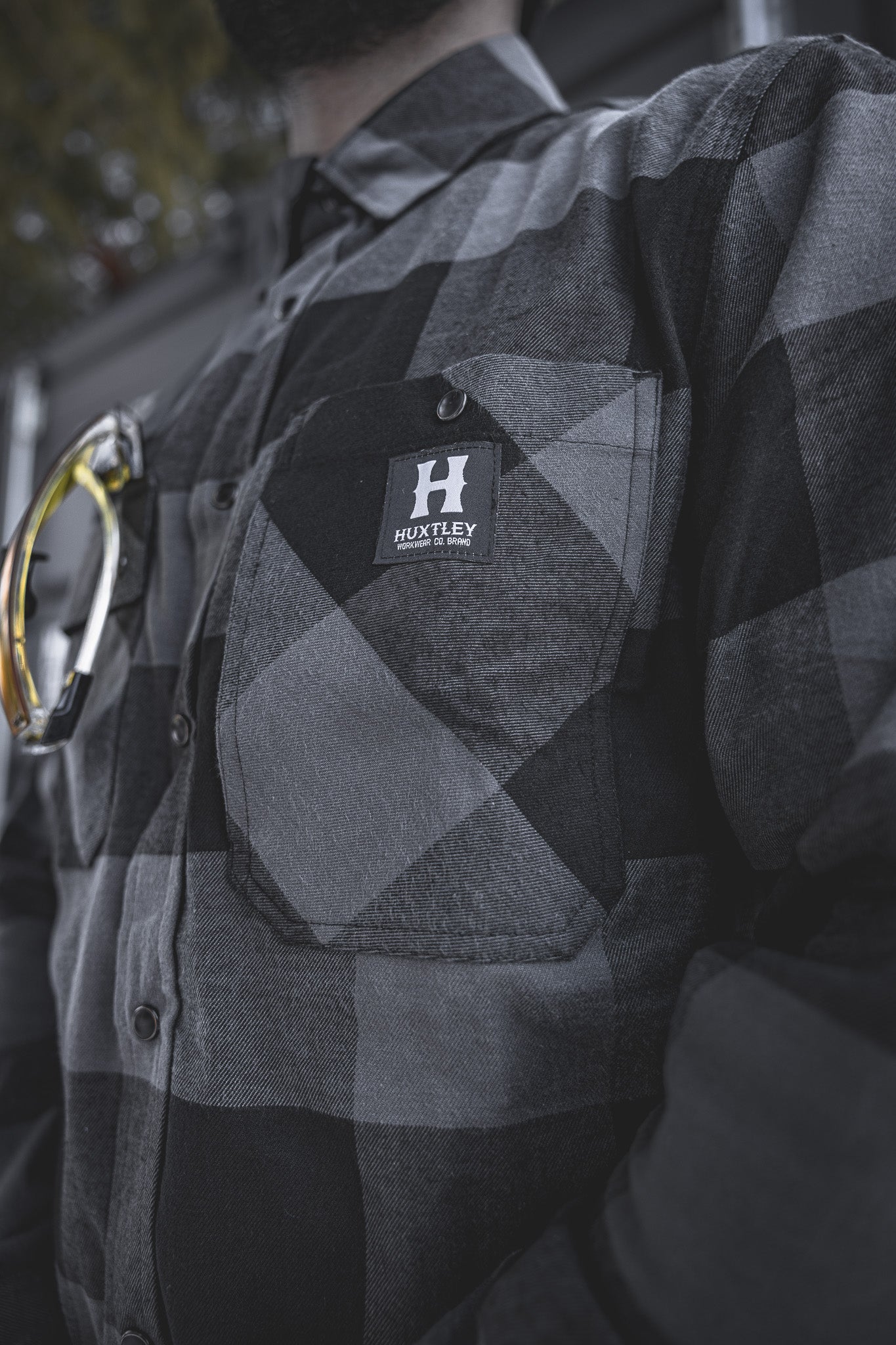 
                  
                    HD-57 Flex Flannel Charcoal/ Black
                  
                