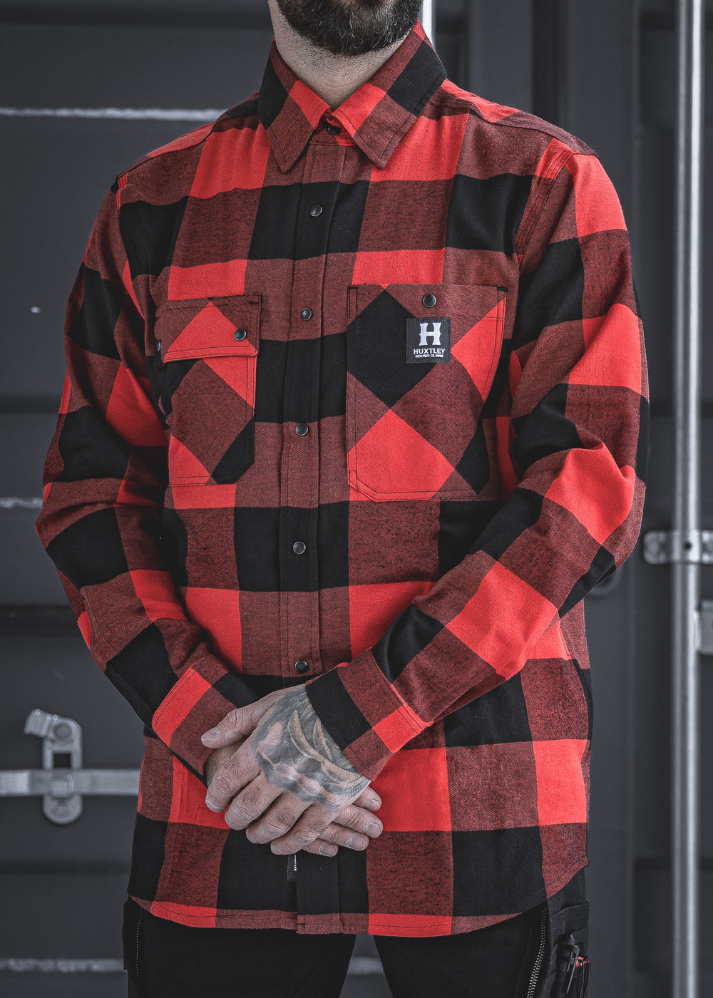 HD-57 Flex Flannel Vintage Red/ Black