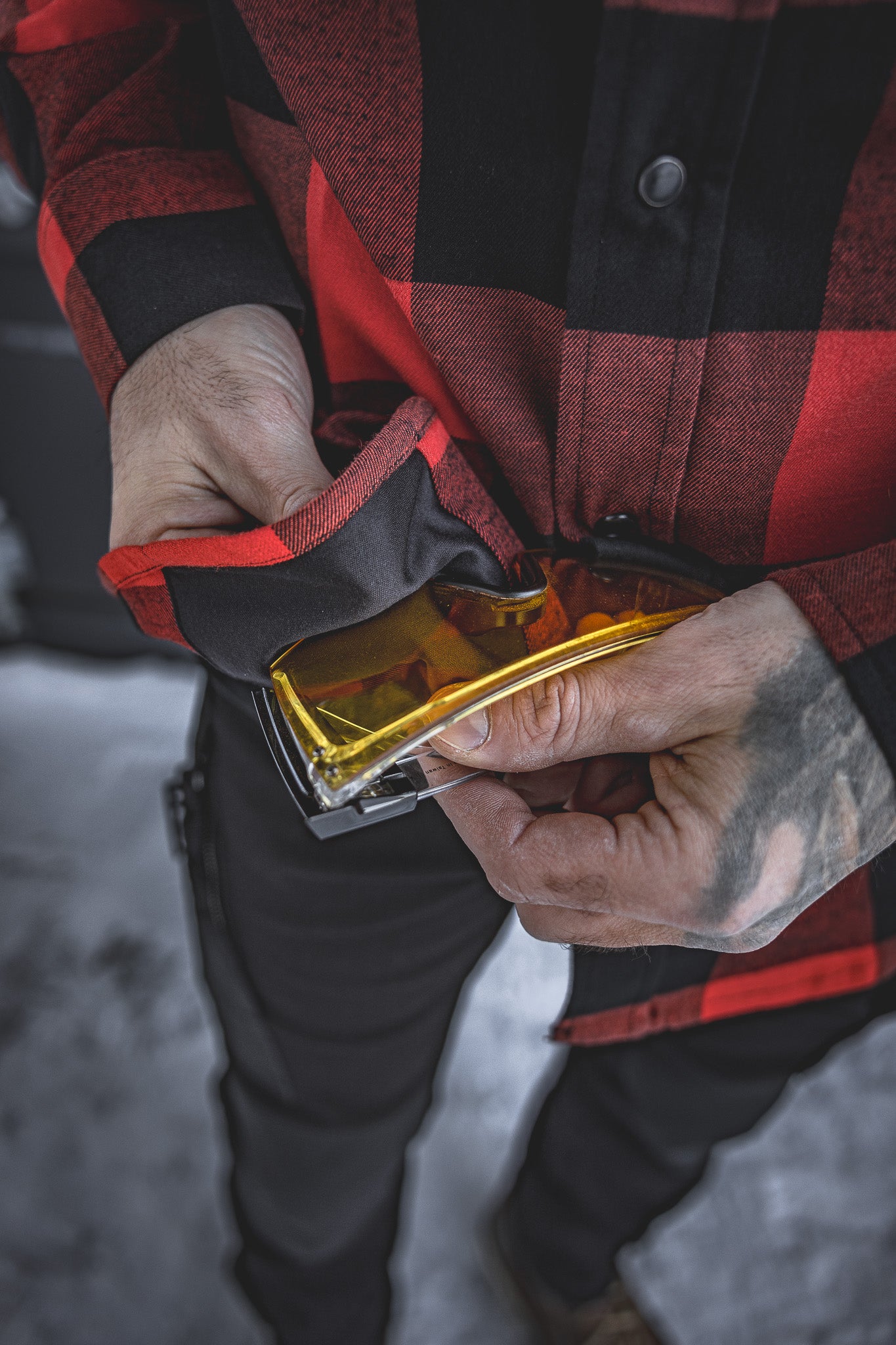 
                  
                    HD-57 Flex Flannel Vintage Red/ Black
                  
                