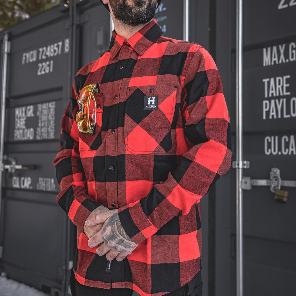 
                  
                    HD-57 Flex Flannel Vintage Red/ Black
                  
                