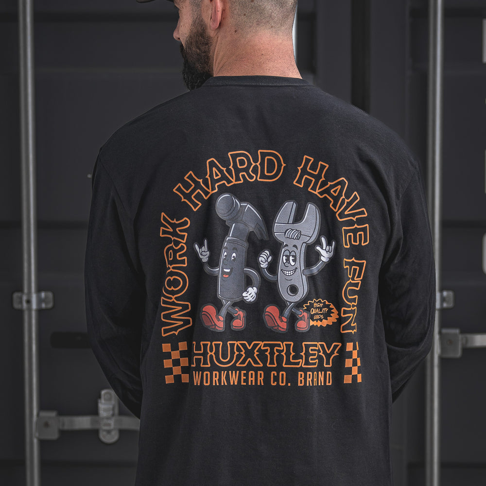 
                  
                    HX-226 "Work Hard Have Fun" L/S Tee
                  
                