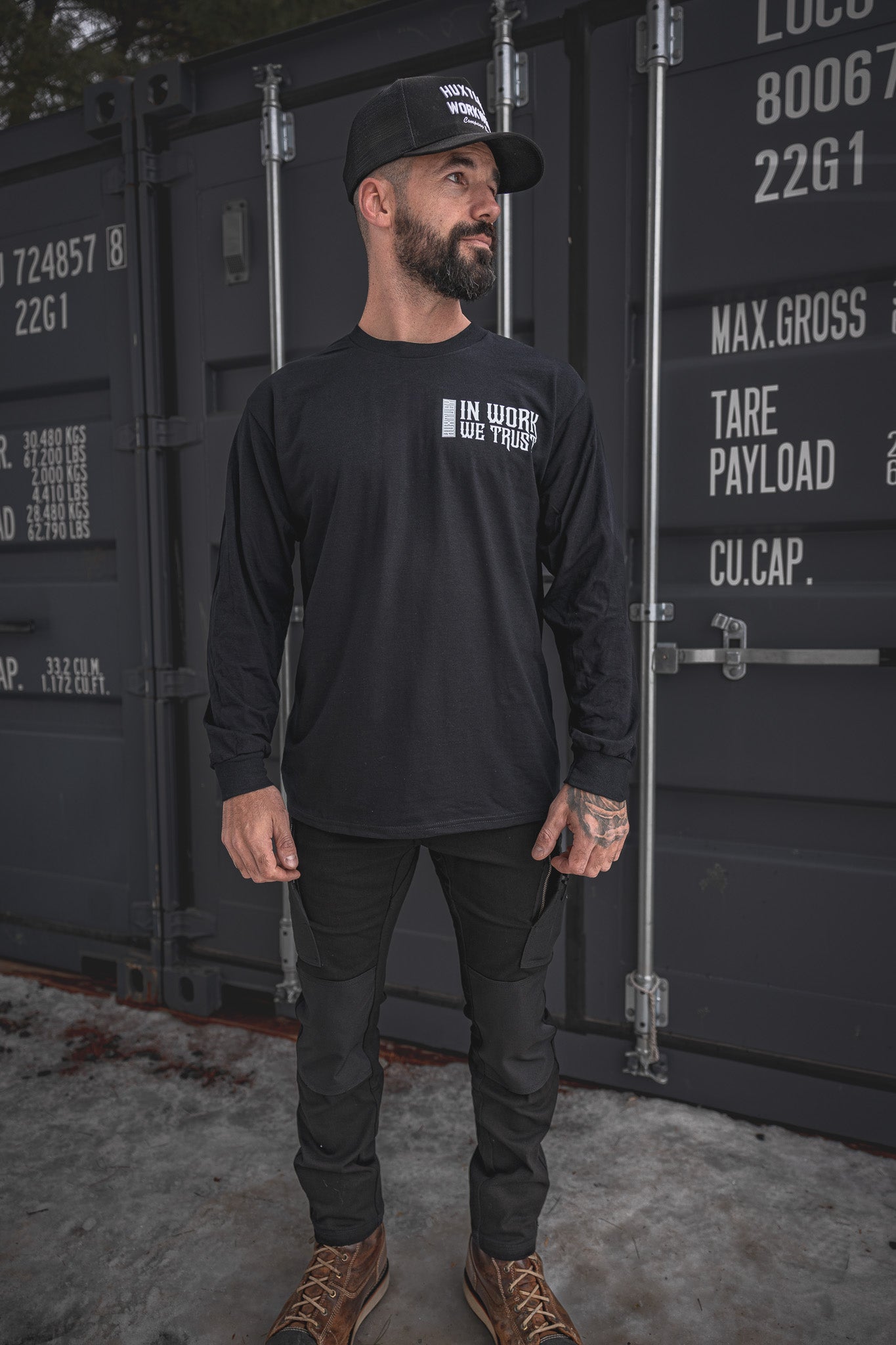 
                  
                    HX-226 "In Work We Trust" L/S Tee
                  
                