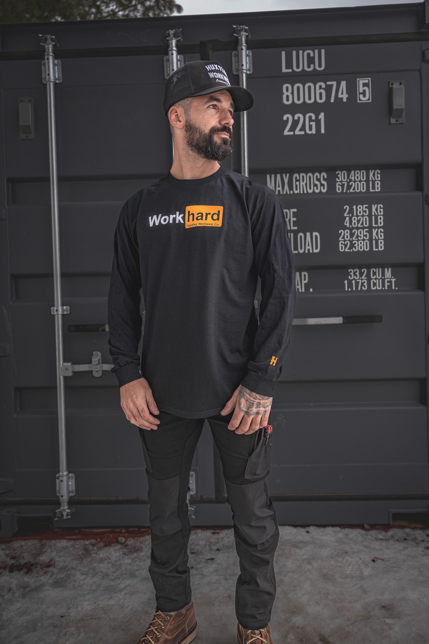 
                  
                    HX-226 L/S Tee "Work Hard"
                  
                