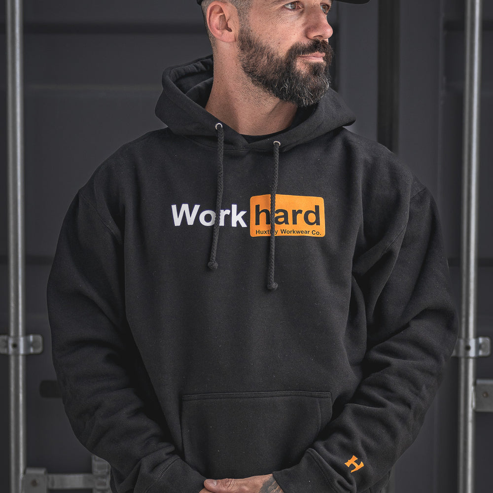 
                  
                    HX-717 Heavyweight Hoodie "Work Hard"
                  
                