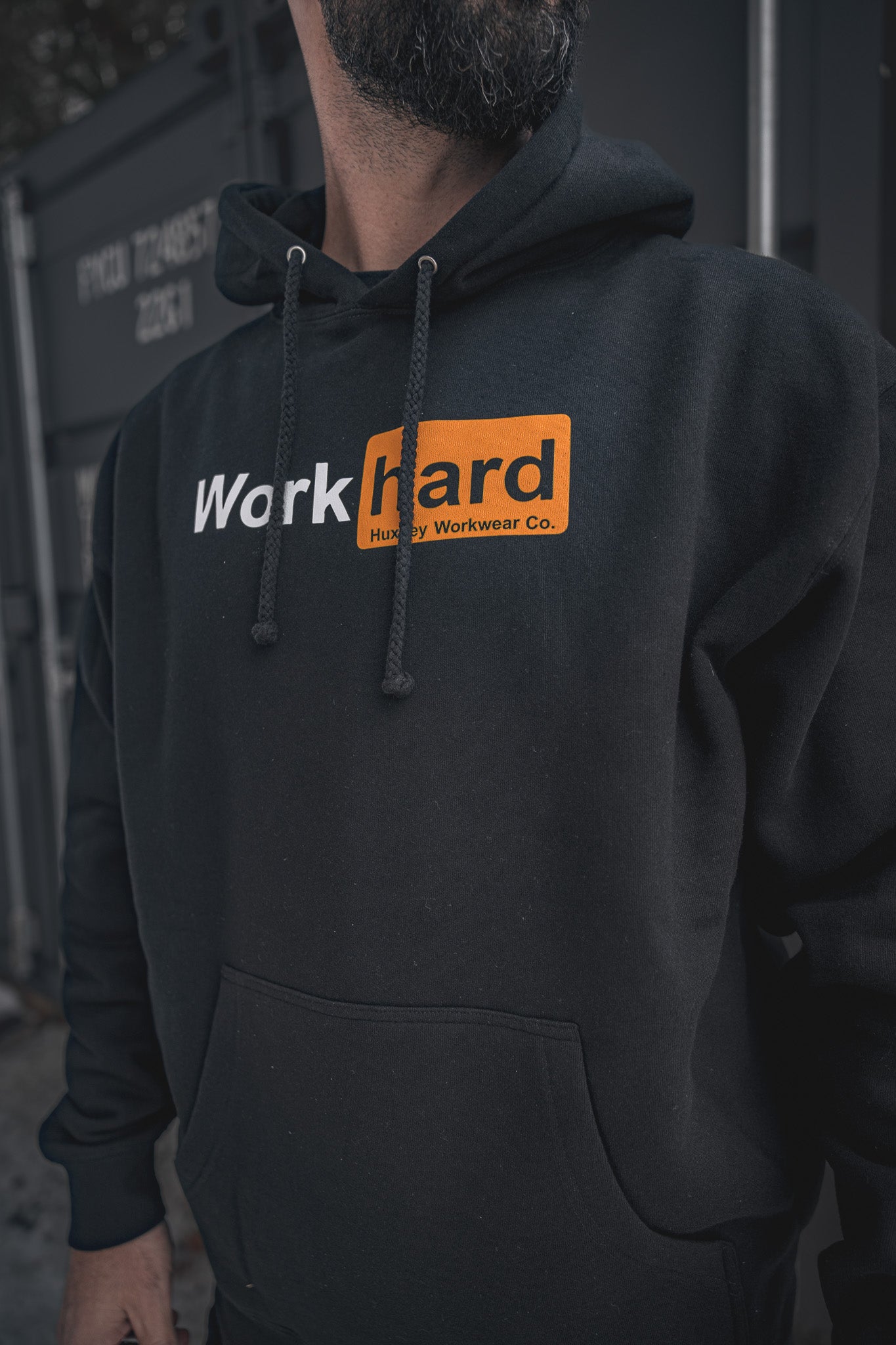 
                  
                    HX-717 Heavyweight Hoodie "Work Hard"
                  
                