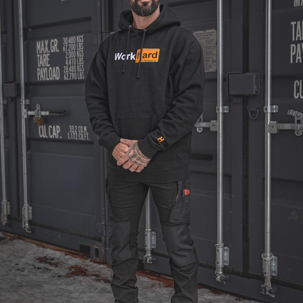 
                  
                    HX-717 Heavyweight Hoodie "Work Hard"
                  
                