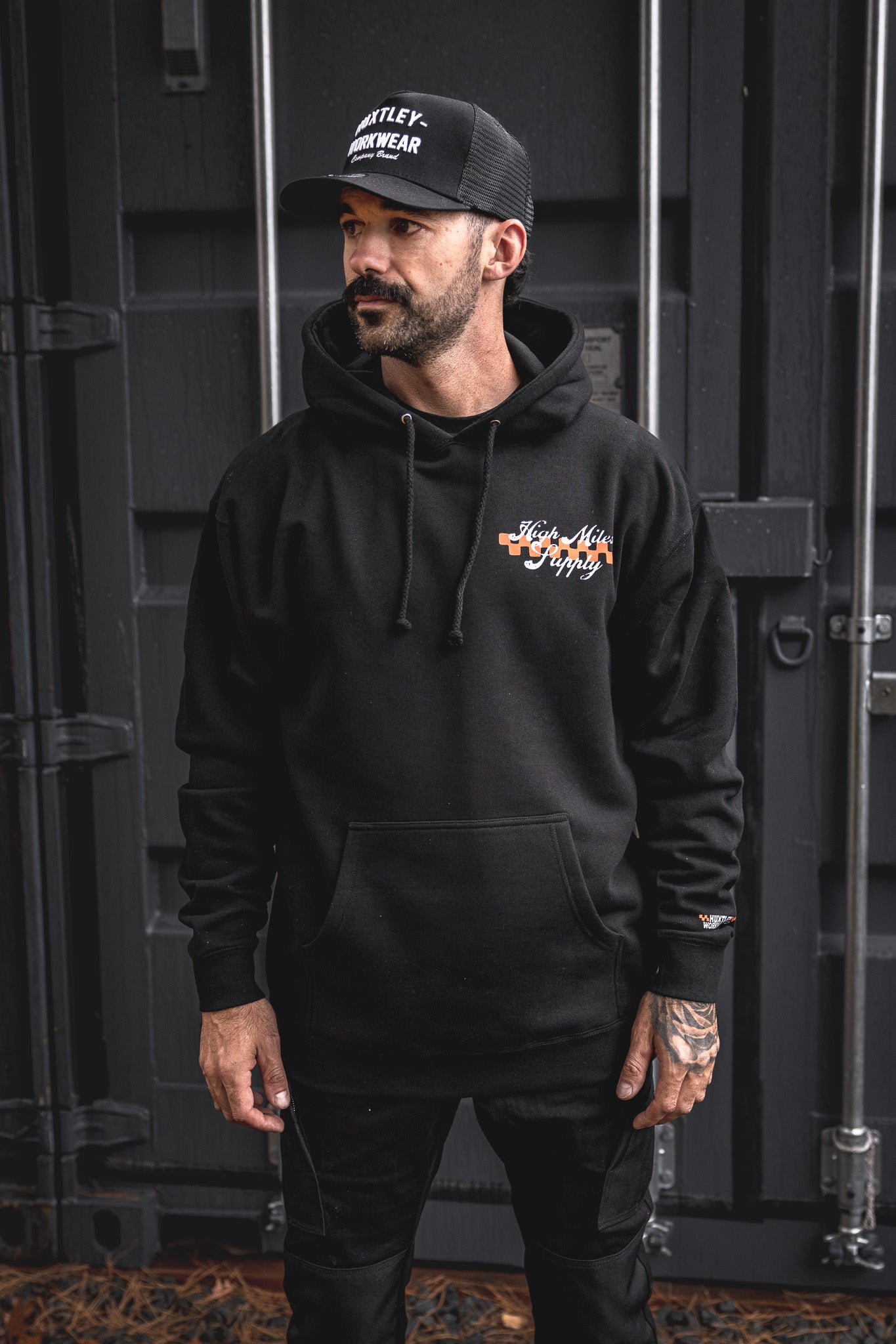 
                  
                    HX-717 Heavyweight Hoodie "High Miles Supply"
                  
                