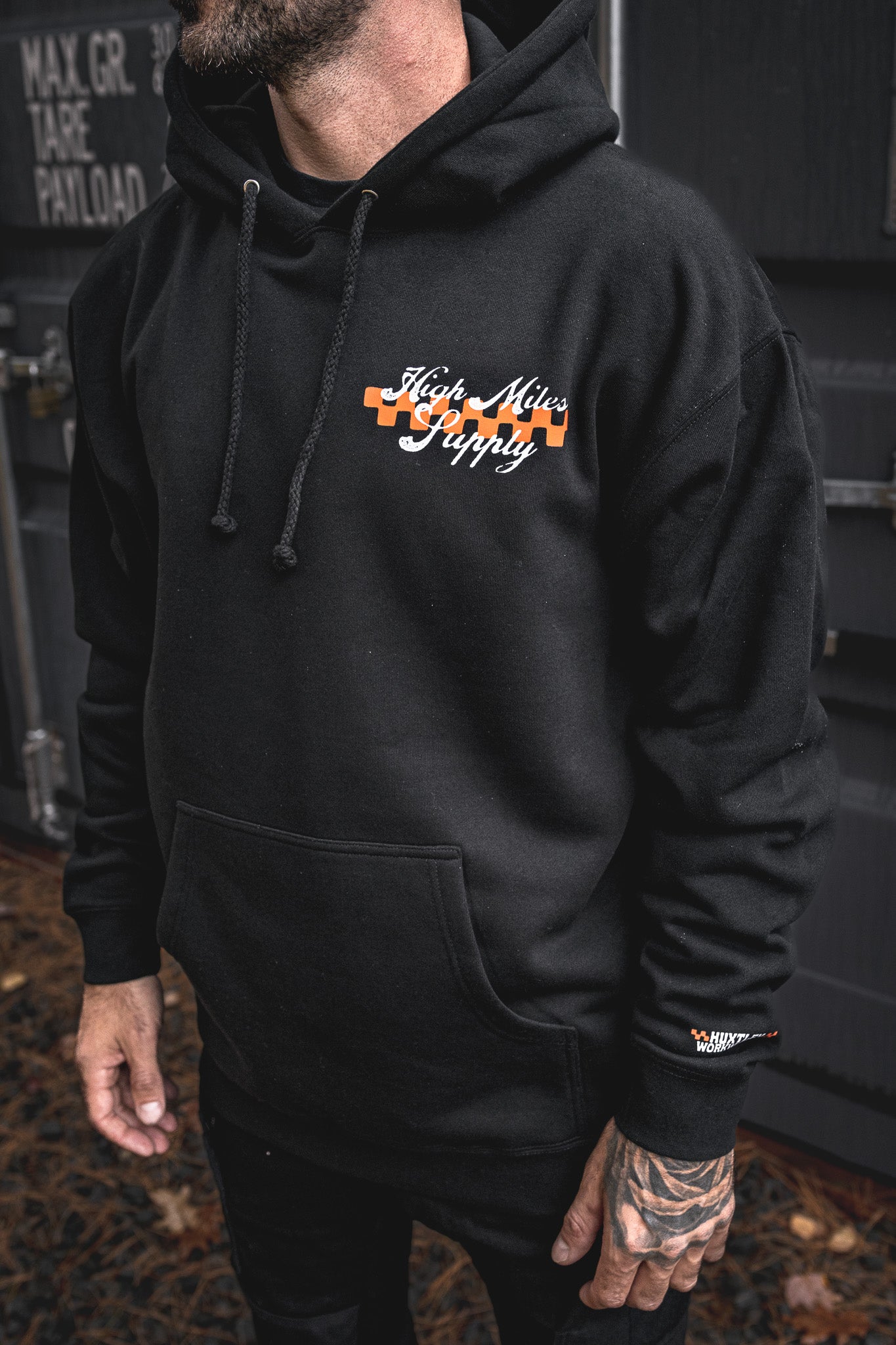 
                  
                    HX-717 Heavyweight Hoodie "High Miles Supply"
                  
                