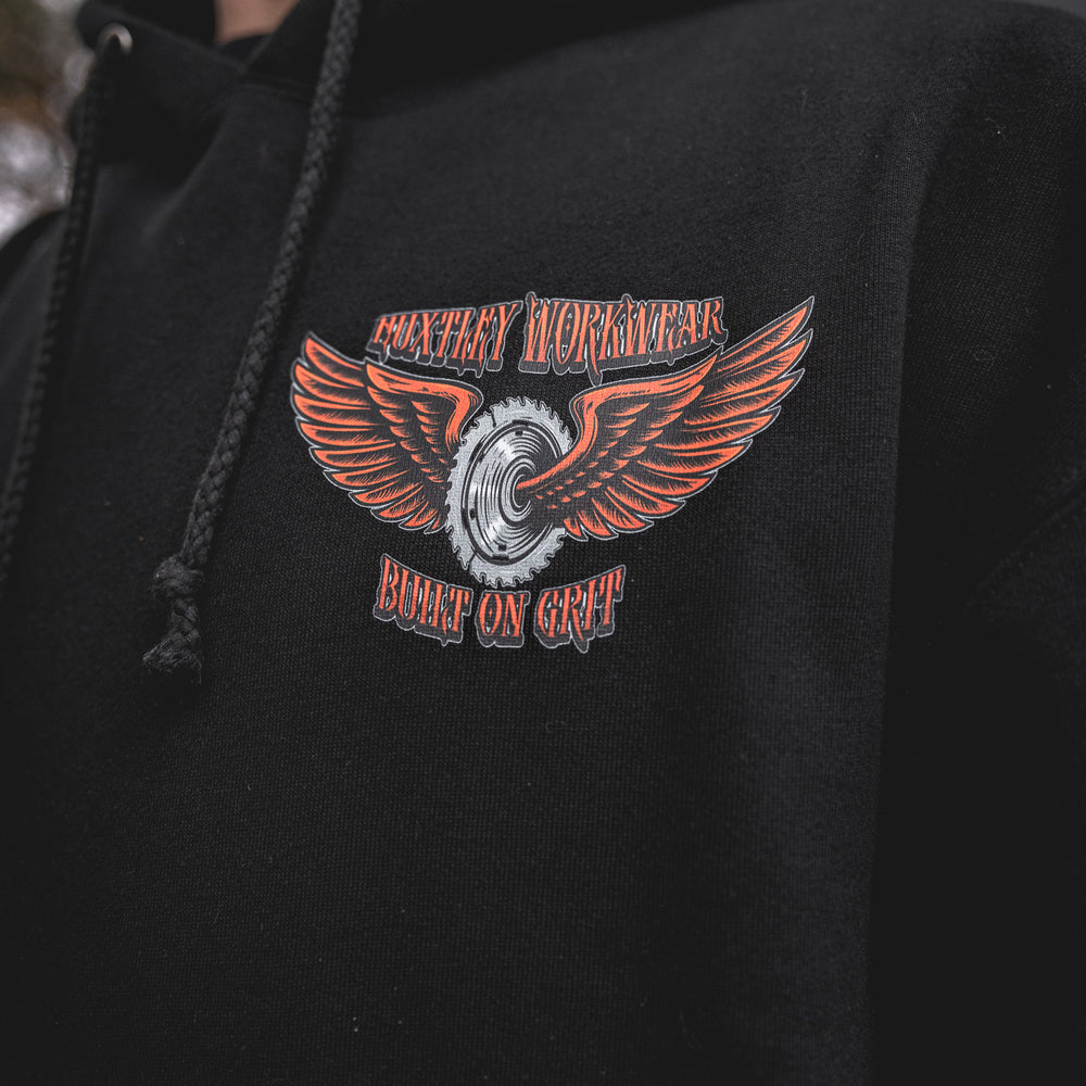 
                  
                    HX-717 Heavyweight Hoodie "Built On Grit"
                  
                