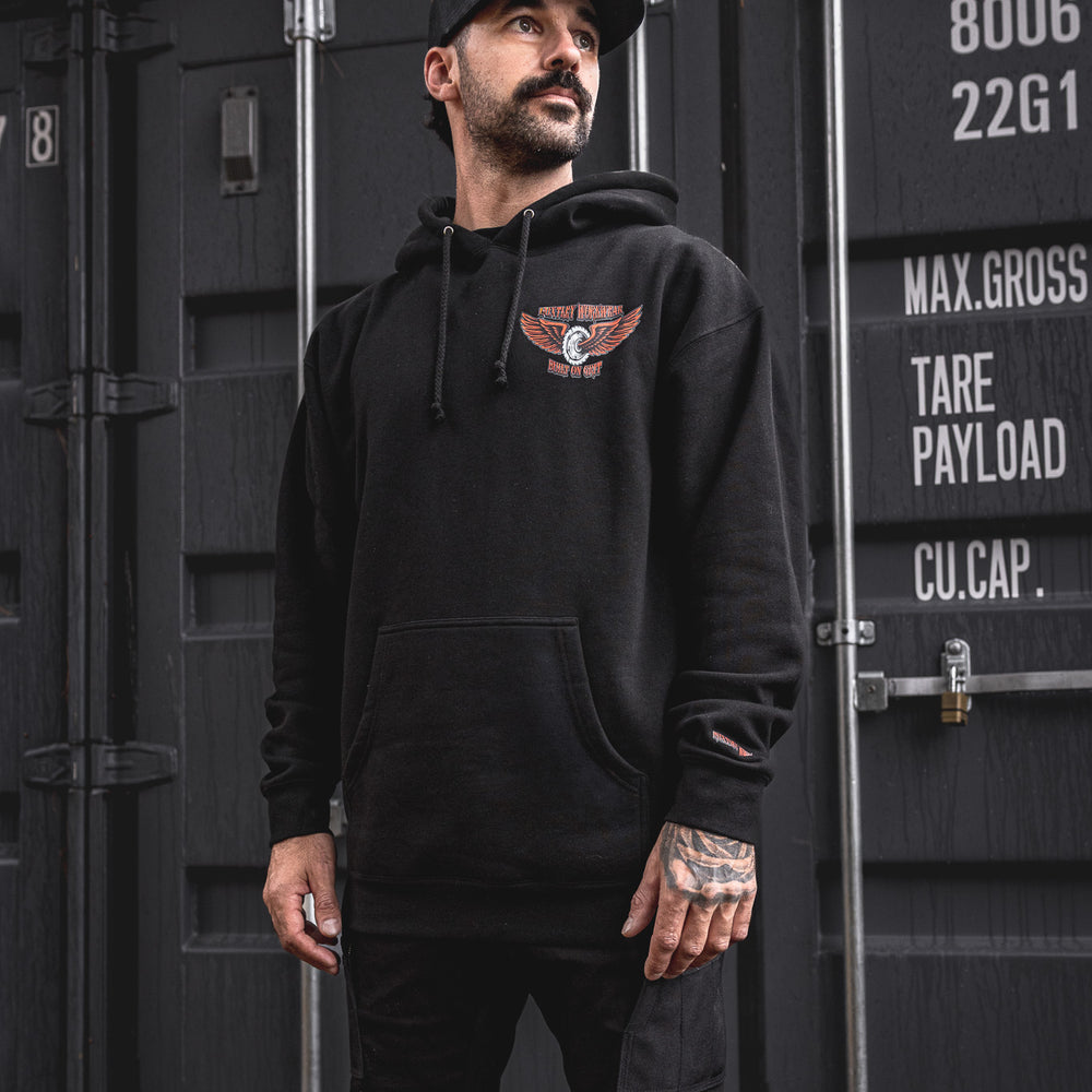 
                  
                    HX-717 Heavyweight Hoodie "Built On Grit"
                  
                