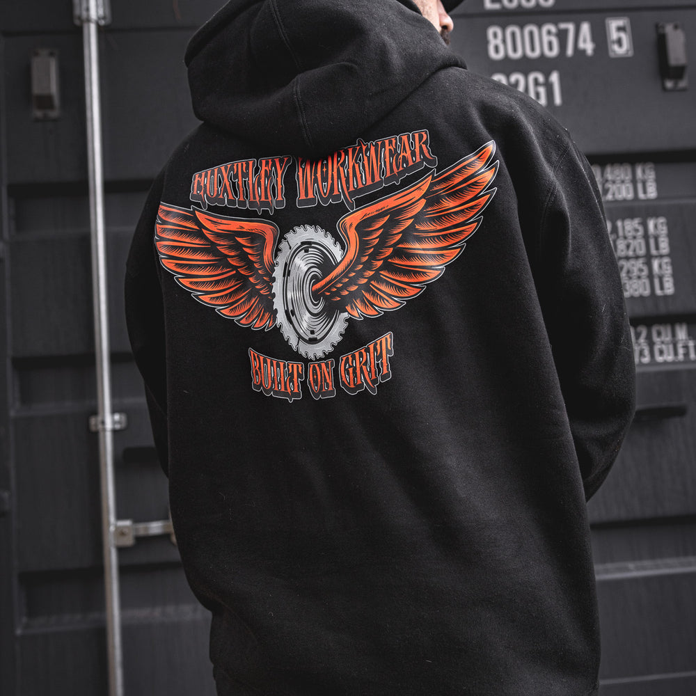 
                  
                    HX-717 Heavyweight Hoodie "Built On Grit"
                  
                