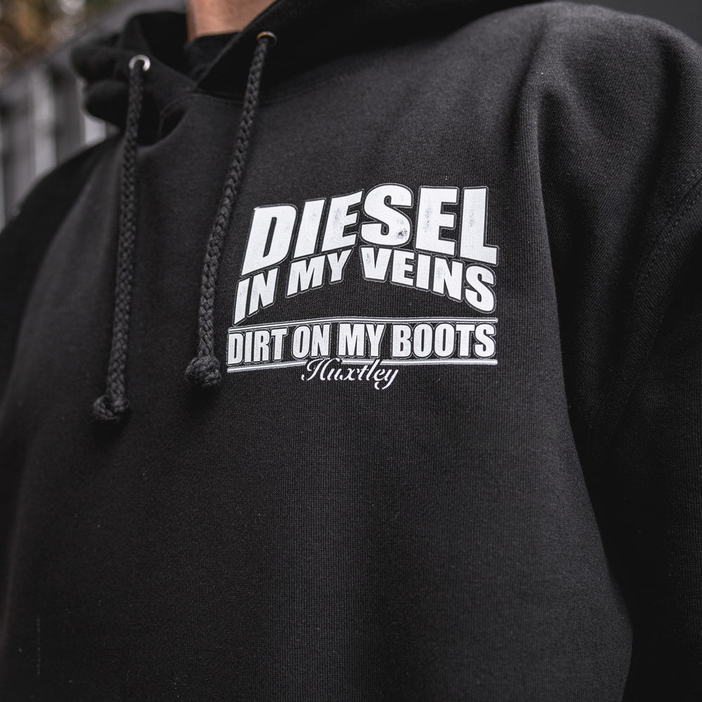 
                  
                    HX-717 Heavyweight Hoodie "Diesel In My Veins"
                  
                