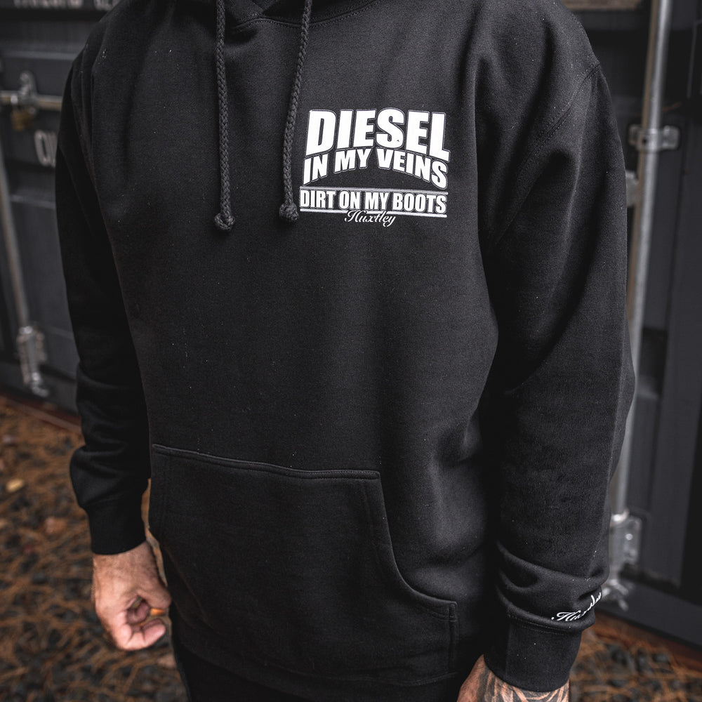 
                  
                    HX-717 Heavyweight Hoodie "Diesel In My Veins"
                  
                