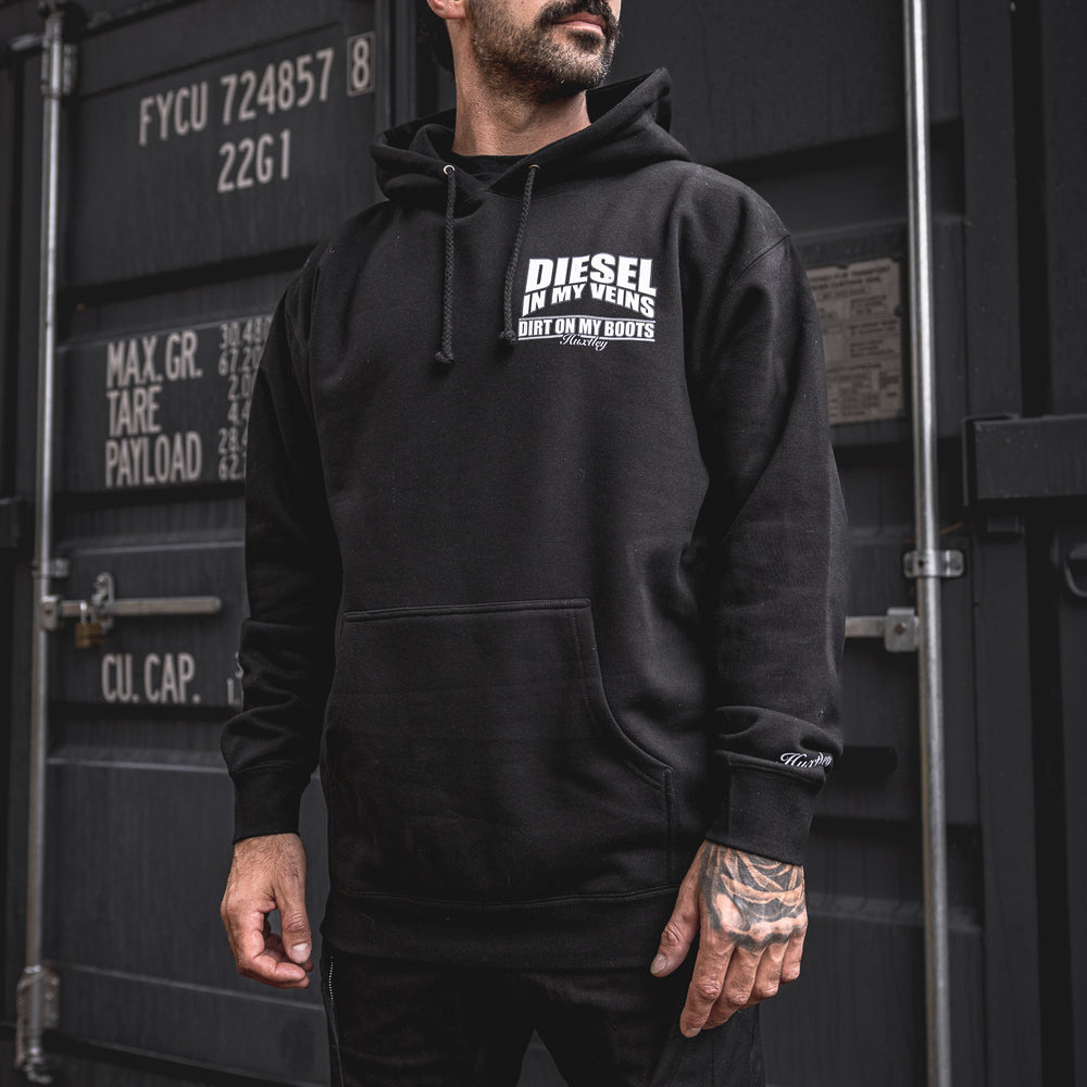 
                  
                    HX-717 Heavyweight Hoodie "Diesel In My Veins"
                  
                