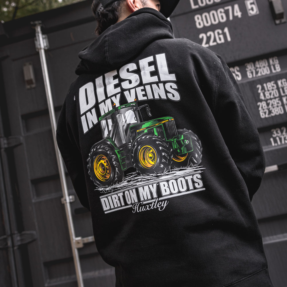 
                  
                    HX-717 Heavyweight Hoodie "Diesel In My Veins"
                  
                