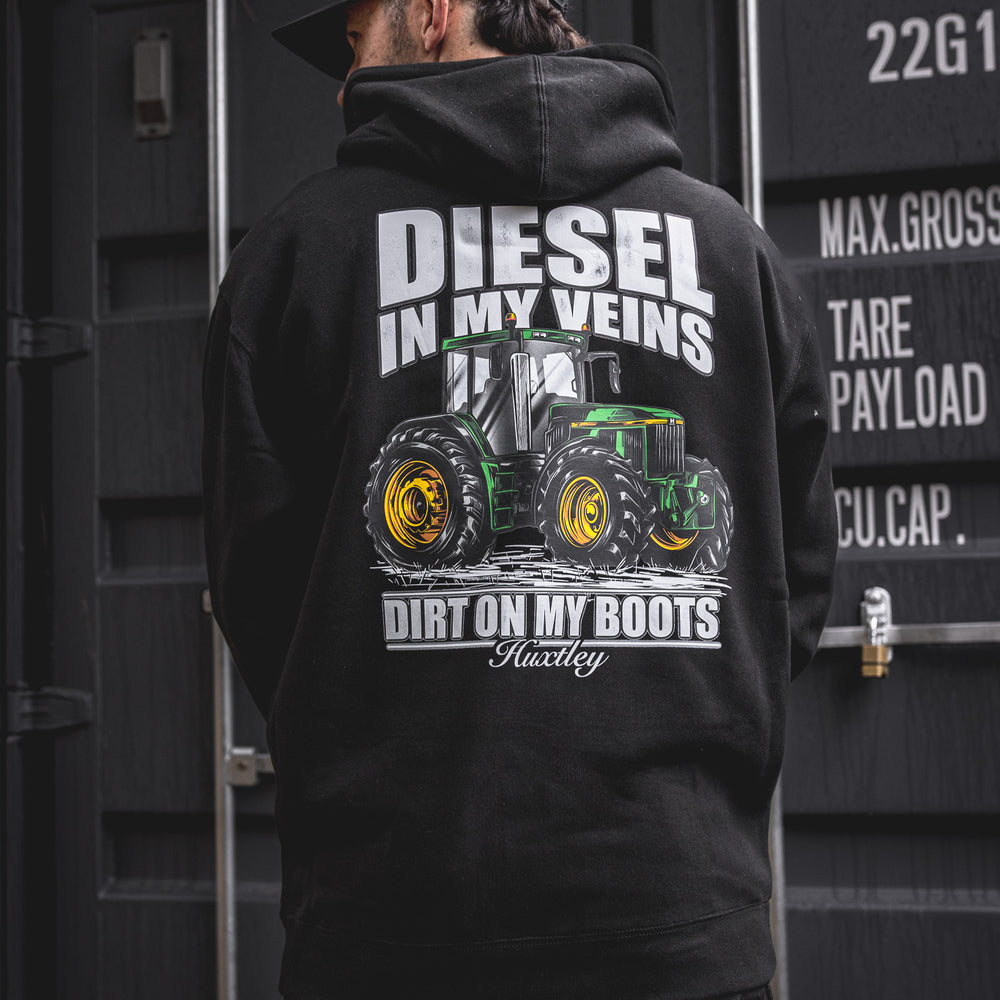 
                  
                    HX-717 Heavyweight Hoodie "Diesel In My Veins"
                  
                
