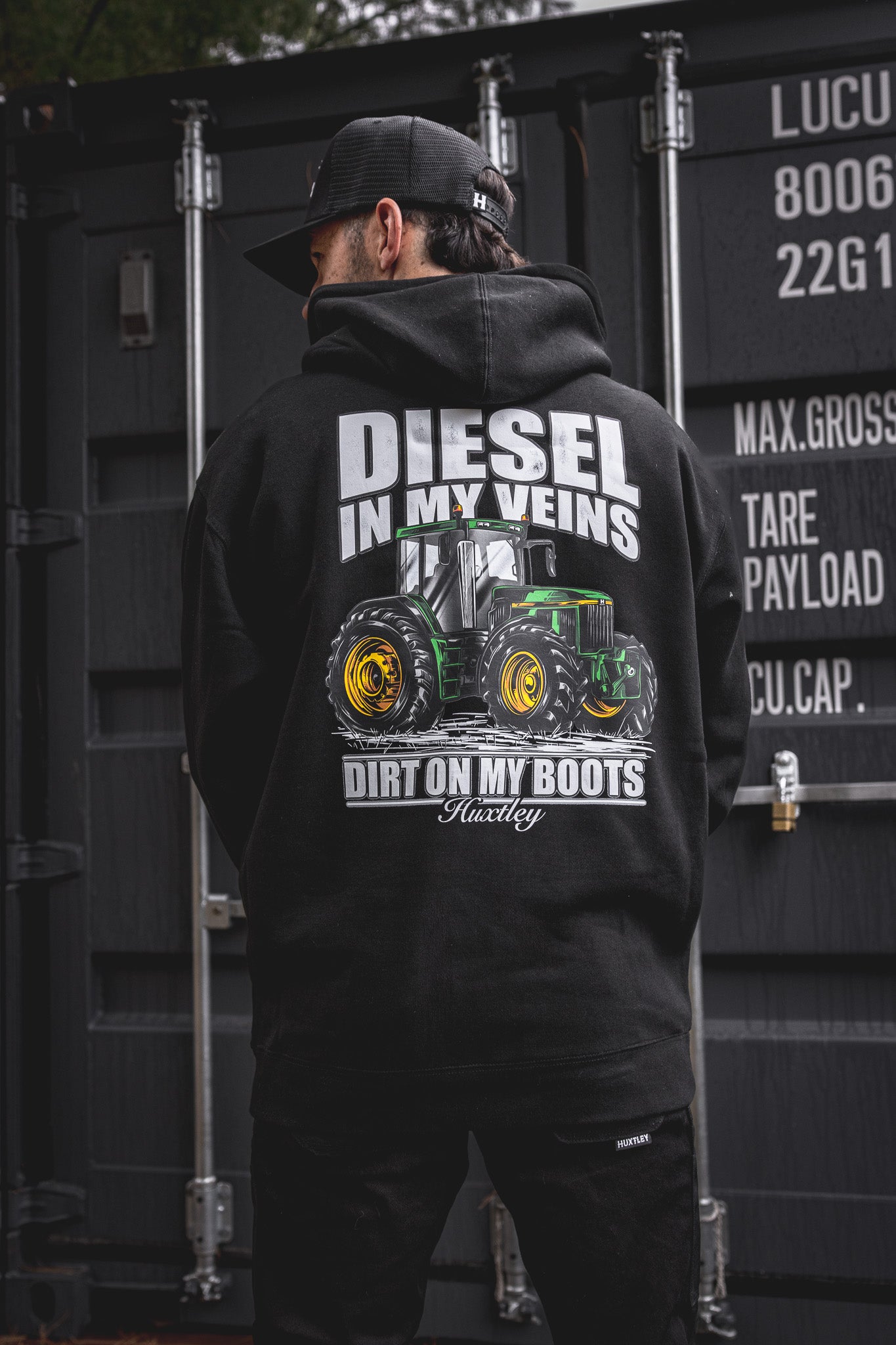 
                  
                    HX-717 Heavyweight Hoodie "Diesel In My Veins"
                  
                