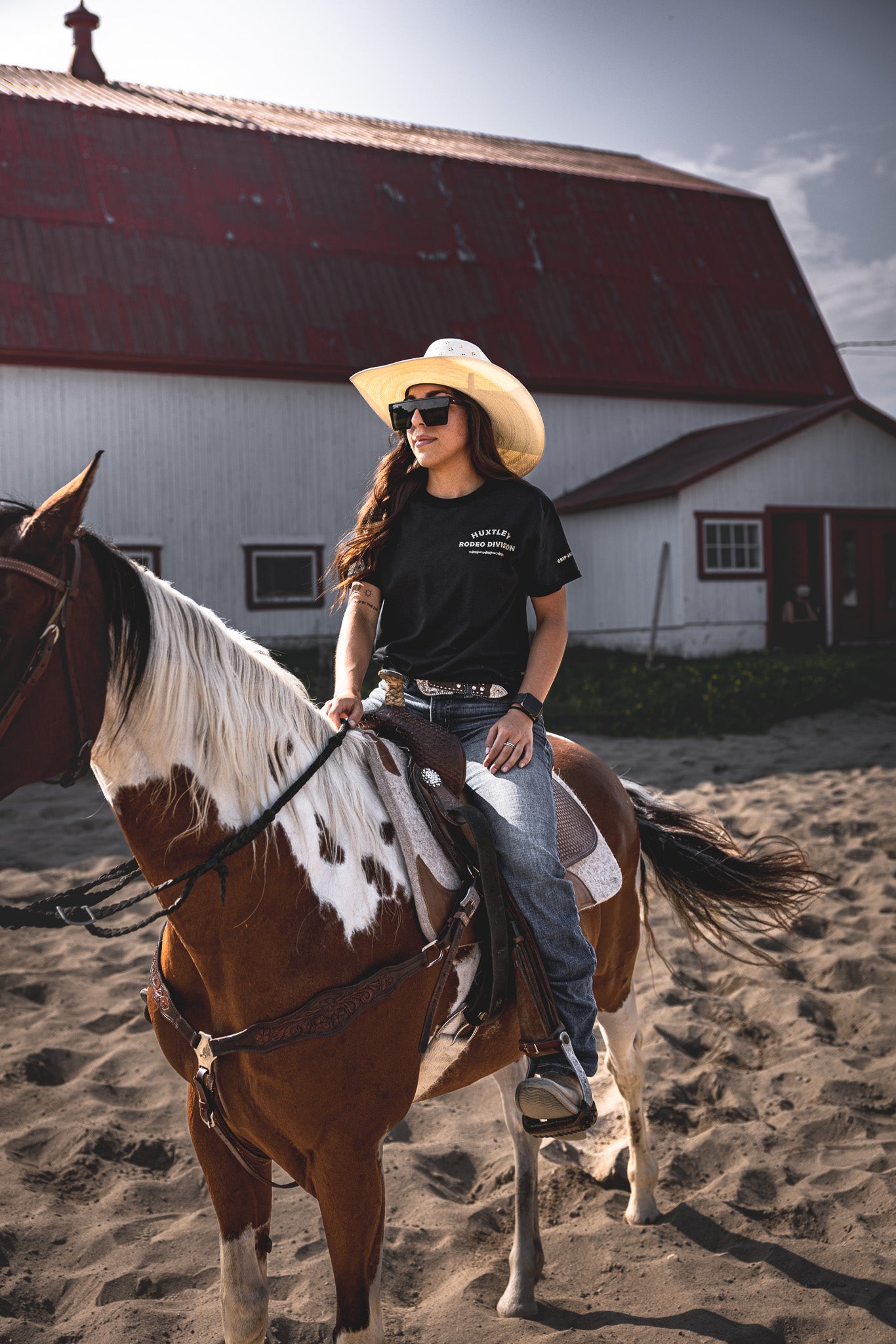 
                  
                    HX-891 "Rodeo Division" Tee Black/ Sand
                  
                