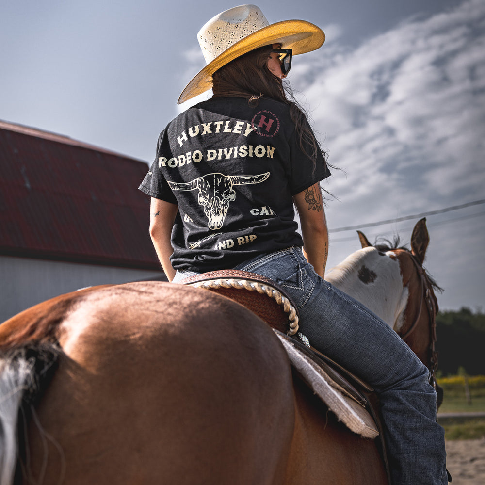 
                  
                    HX-891 "Rodeo Division" Tee Black/ Sand
                  
                