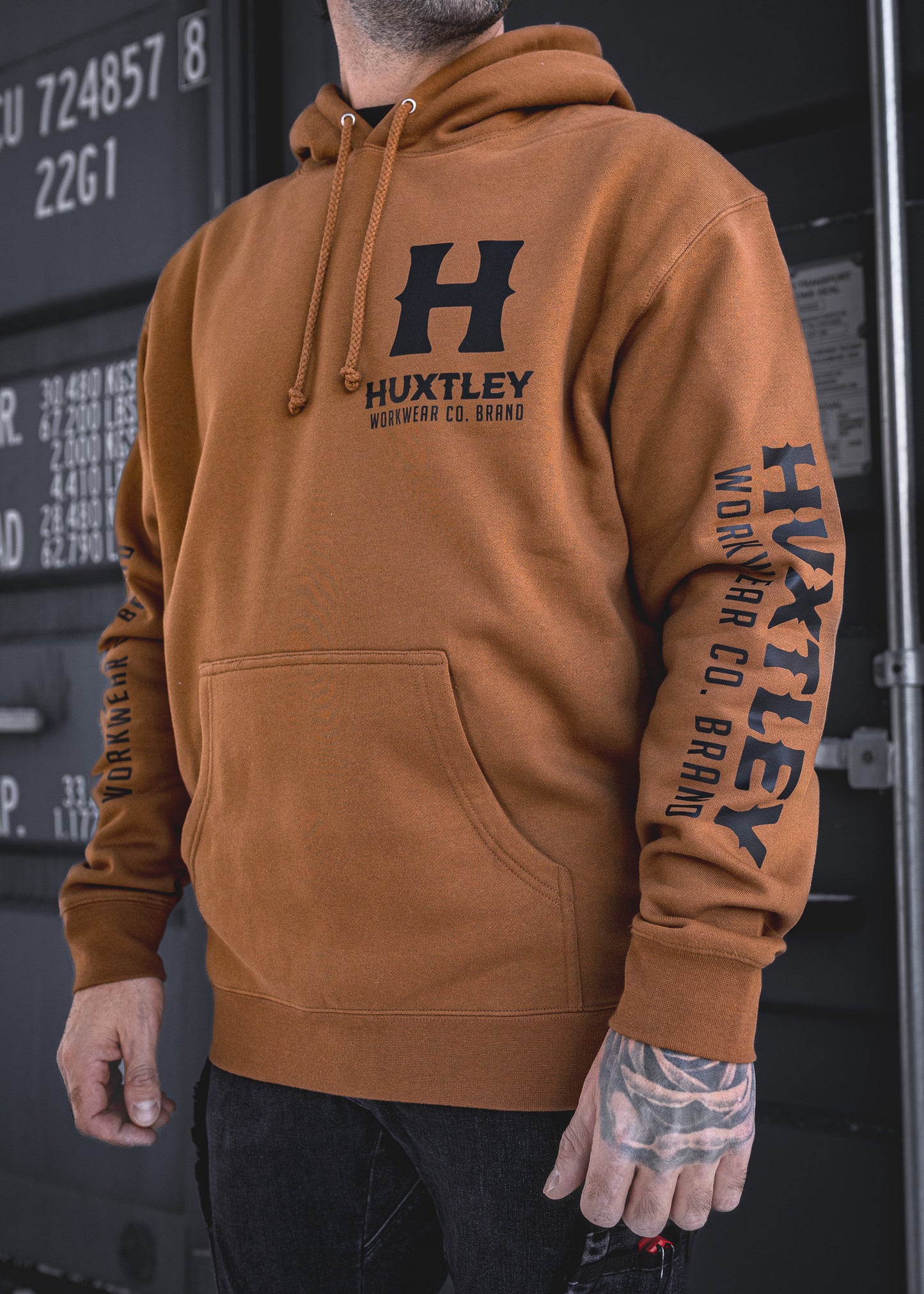 
                  
                    HX-717 Heavyweight Hoodie "Full Print" Whiskey/ Black
                  
                