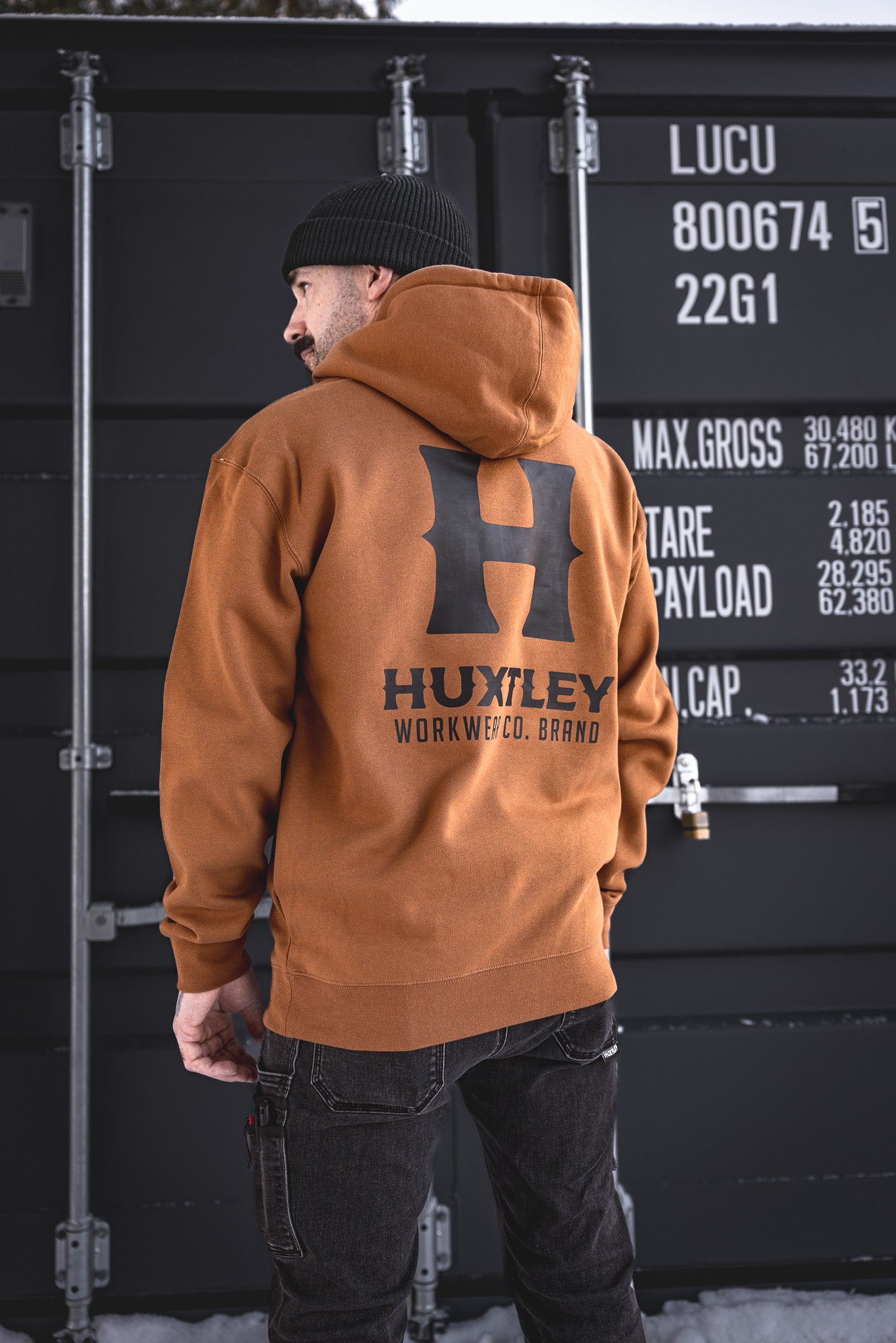 
                  
                    HX-717 Heavyweight Hoodie "Full Print" Whiskey/ Black
                  
                
