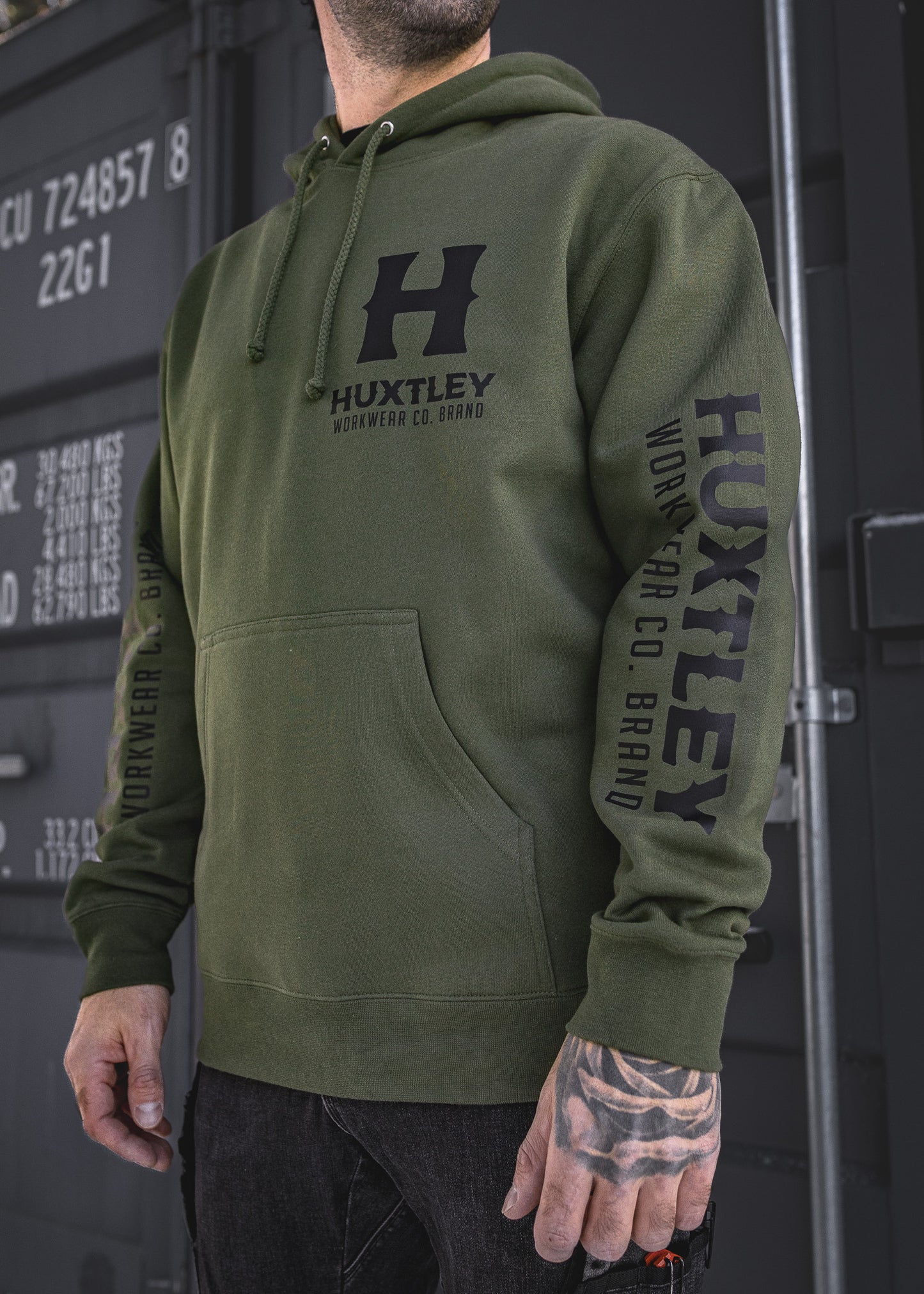 
                  
                    HX-717 Heavyweight Hoodie "Full Print" Olive/ Black
                  
                