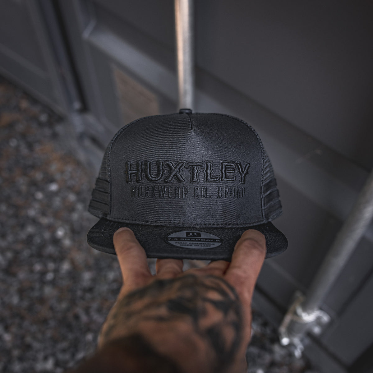 
                  
                    HS-37 "Workwear Co. Brand" Flat Bill Snapback Blackout
                  
                