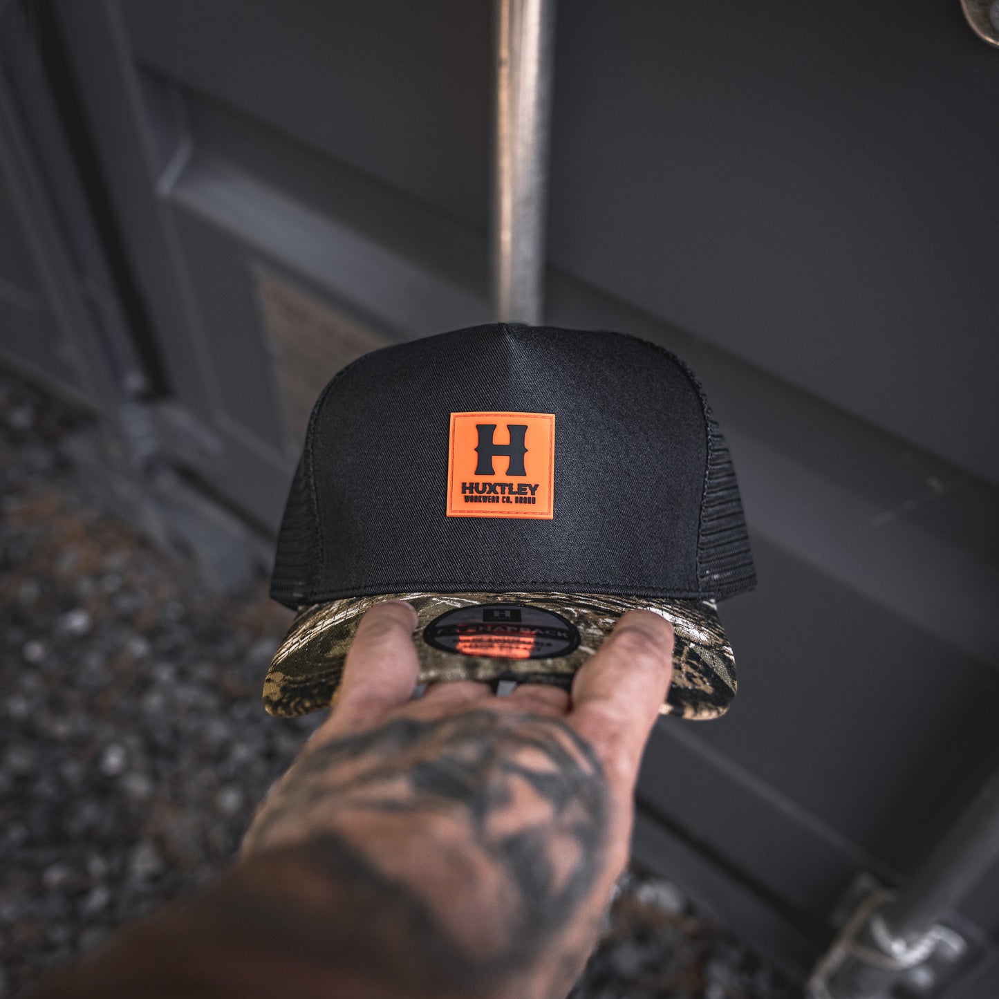 
                  
                    HS-73 Classic Snapback Black/ Hunter Camo/ Neon Orange
                  
                