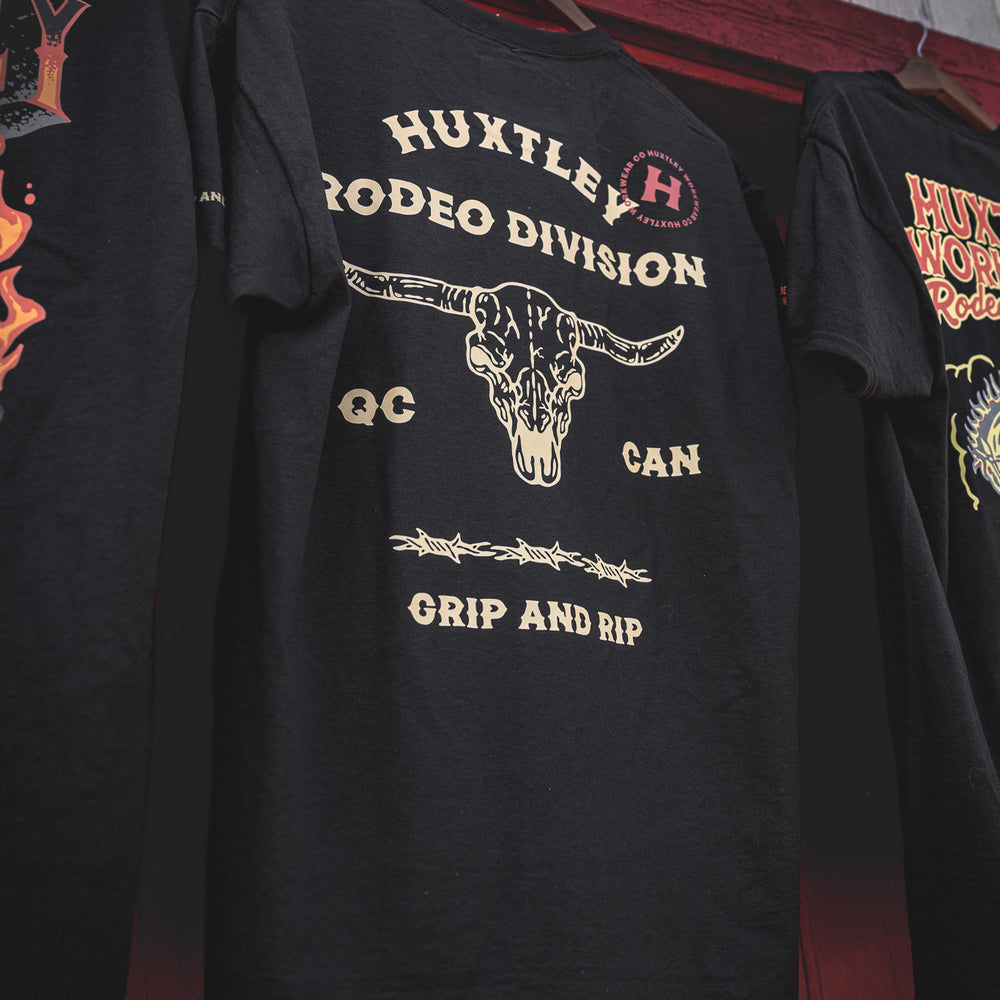 
                  
                    HX-891 "Rodeo Division" Tee Black/ Sand
                  
                