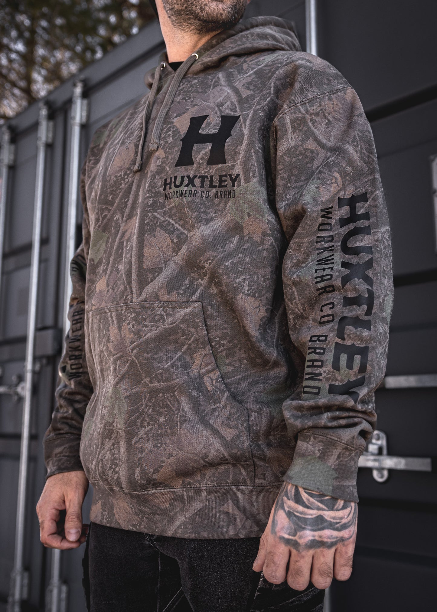 
                  
                    HX-717 Heavyweight Hoodie "Full Print" Darkwood Camo/ Black
                  
                