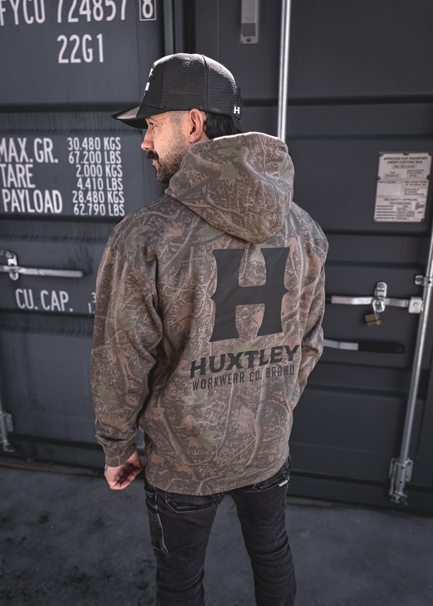 
                  
                    HX-717 Heavyweight Hoodie "Full Print" Darkwood Camo/ Black
                  
                