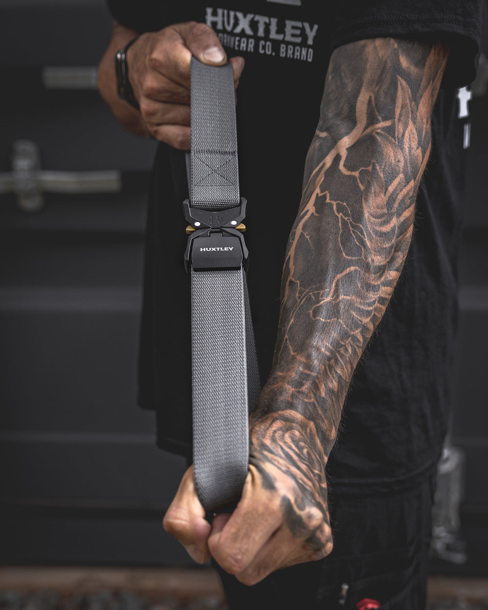 BX-95 Stretch Belt Gunmetal