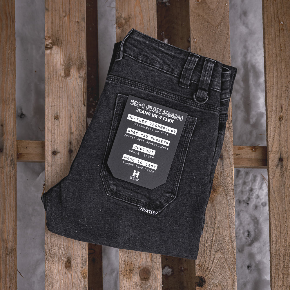 
                  
                    BX-1 Bootcut Flex Jeans Stonewashed Black
                  
                