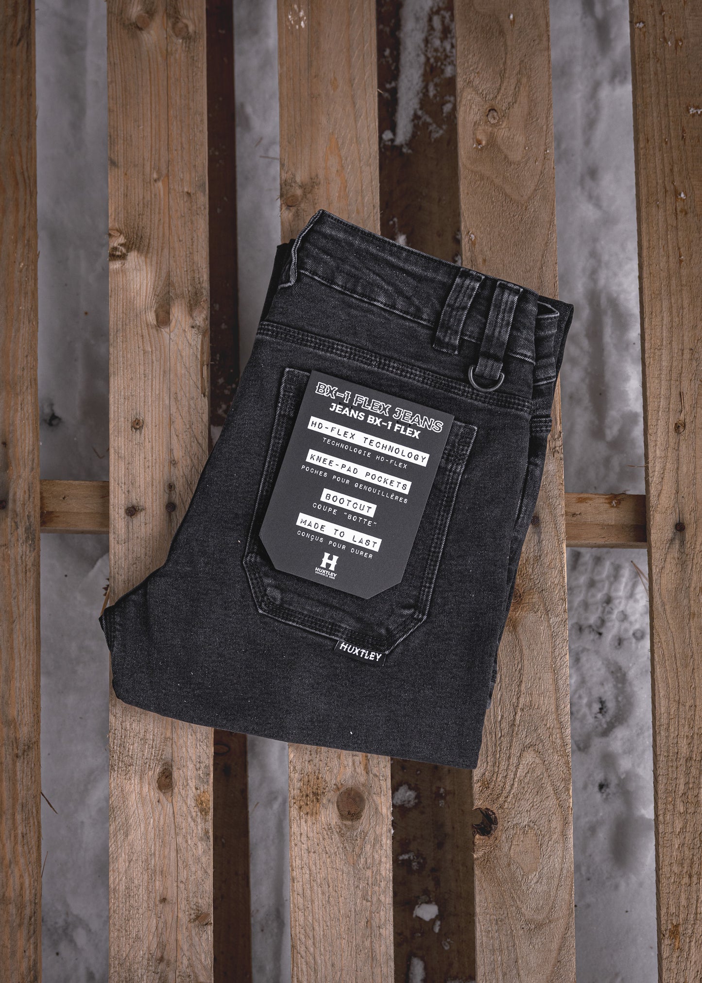
                  
                    BX-1 Bootcut Flex Jeans Stonewashed Black
                  
                
