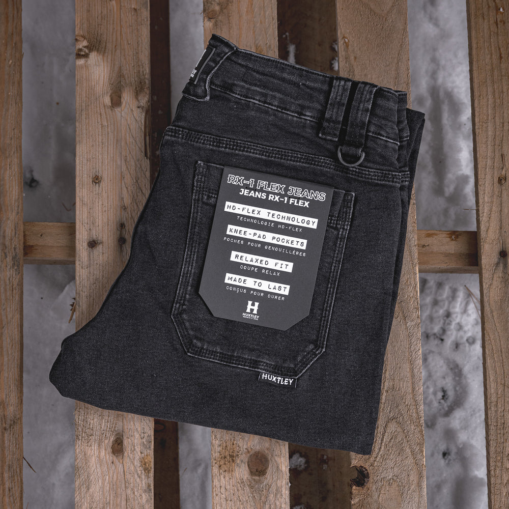 
                  
                    RX-1 Relaxed Flex Jeans Stonewashed Black
                  
                