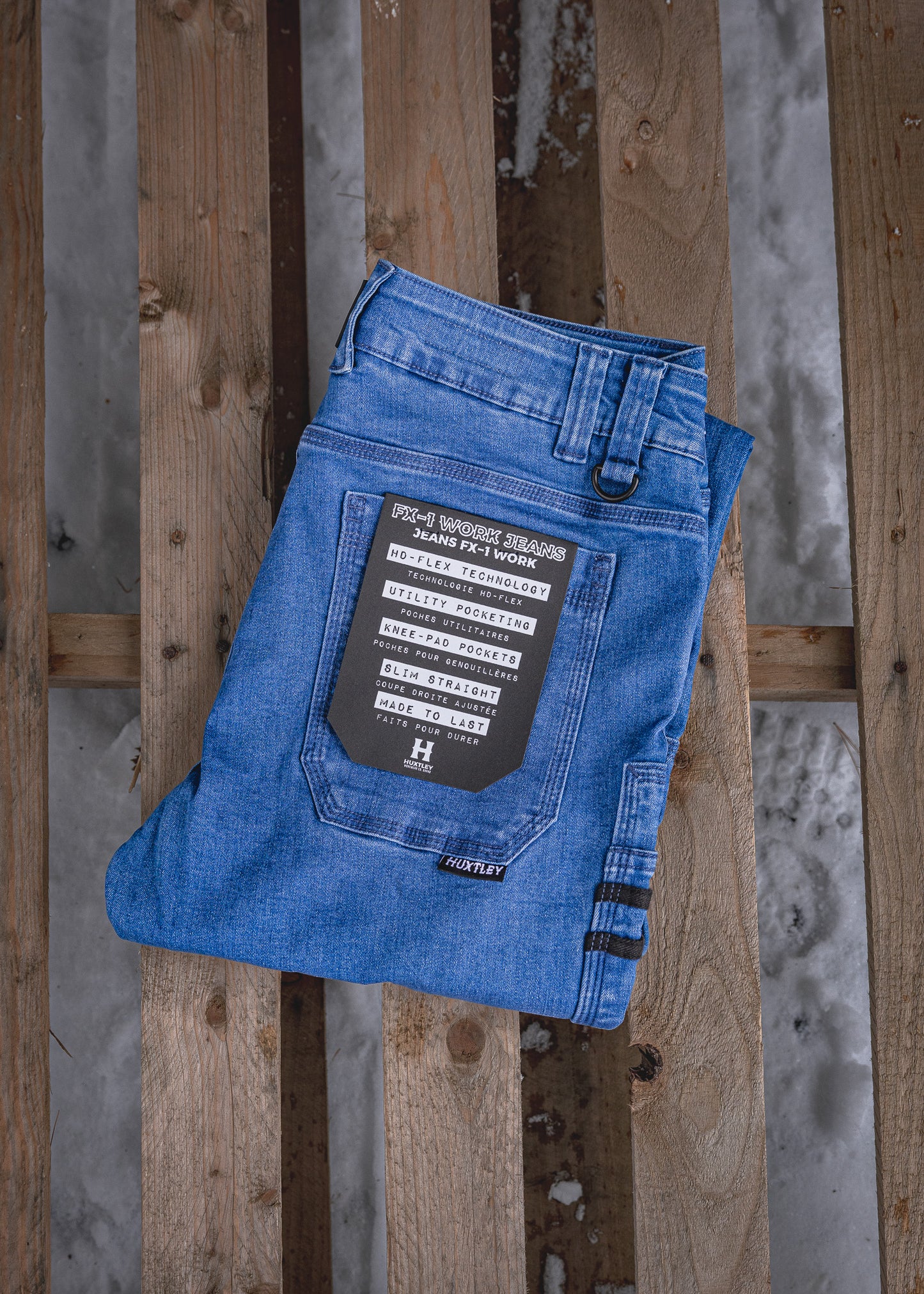 
                  
                    FX-1 Slim Work Jeans Stonewashed Blue
                  
                