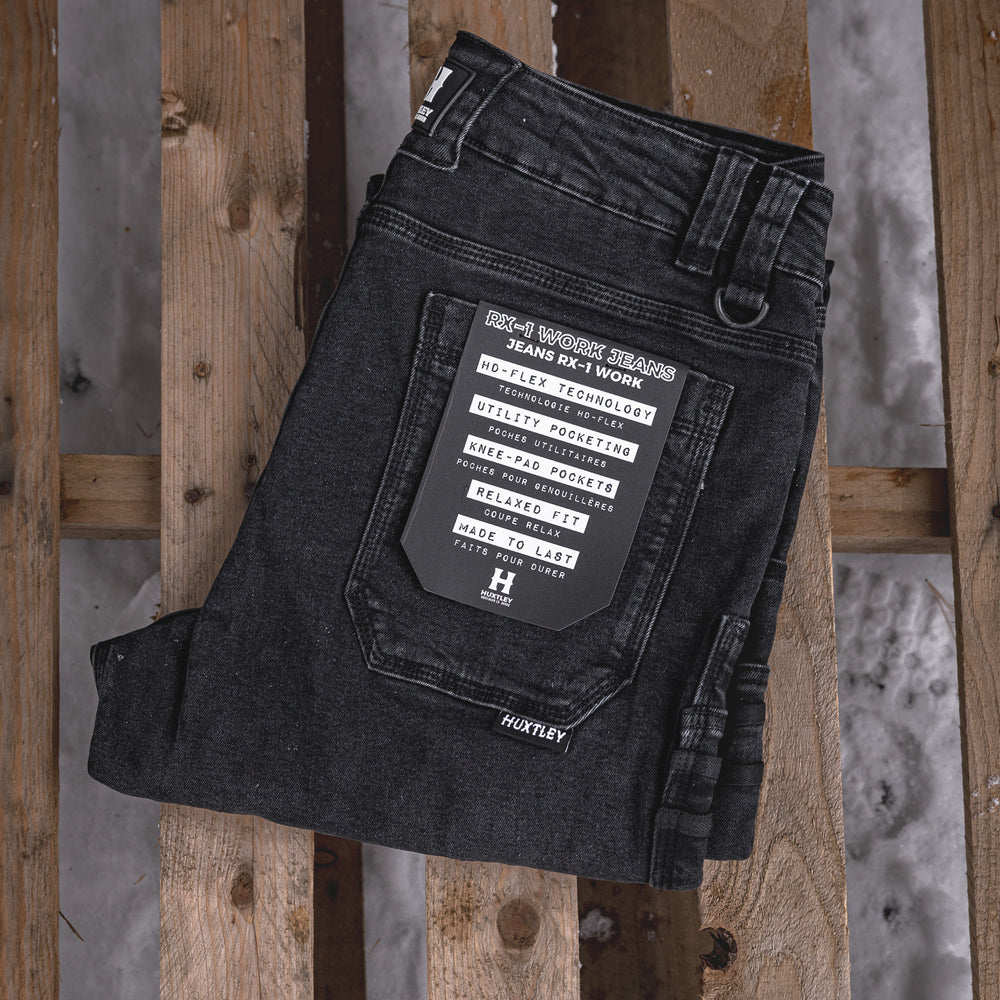
                  
                    RX-1 Relaxed Work Jeans Stonewashed Black
                  
                