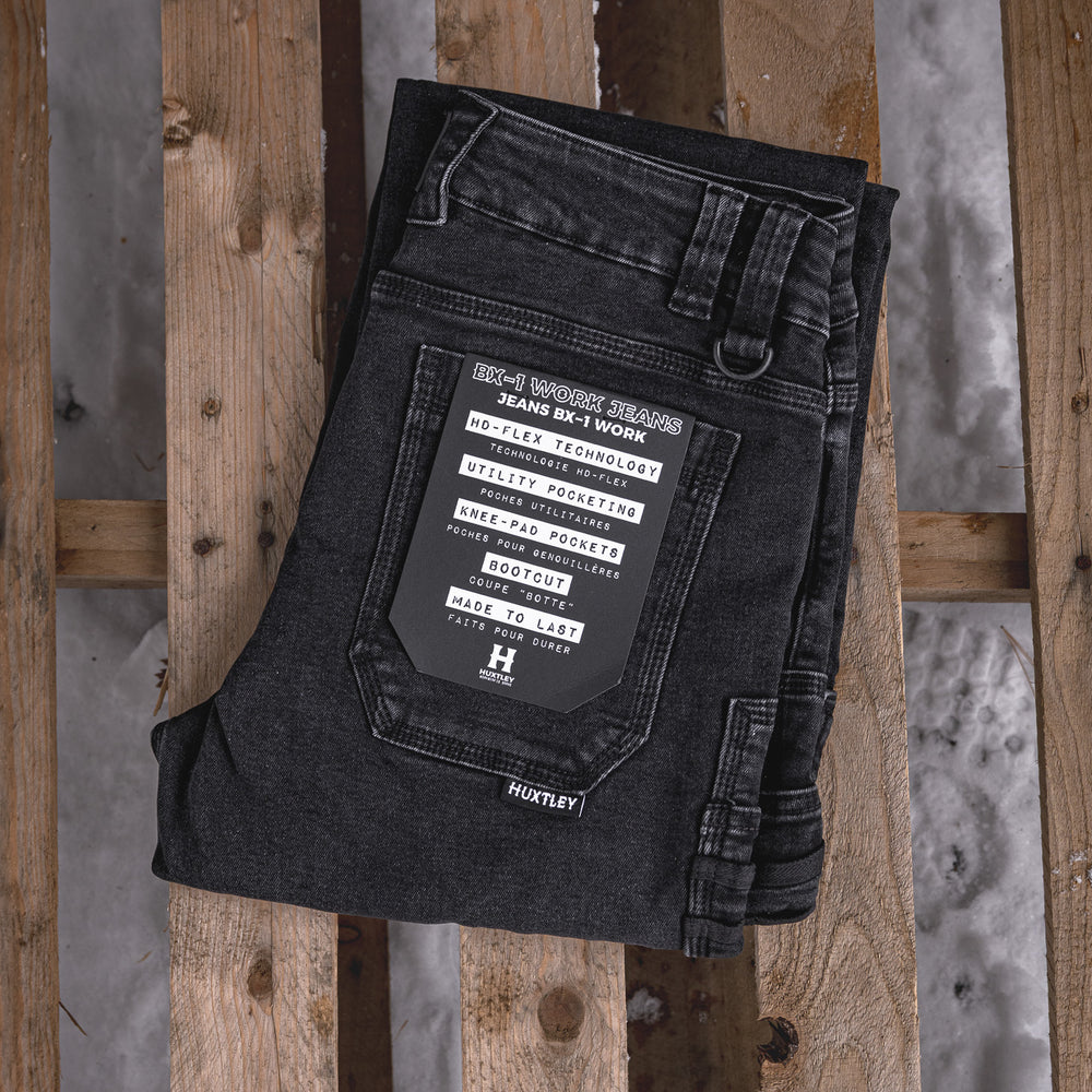 
                  
                    BX-1 Bootcut Work Jeans Stonewashed Black
                  
                