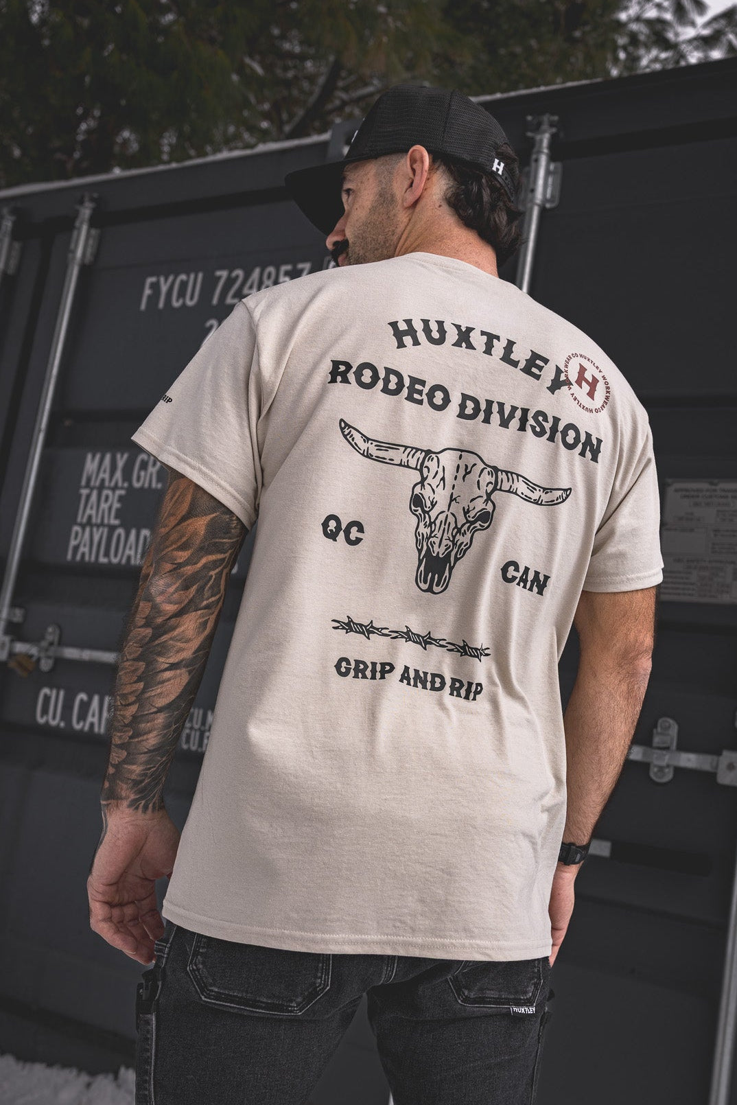 
                  
                    HX-891 "Rodeo Division" Tee Sand/ Black
                  
                