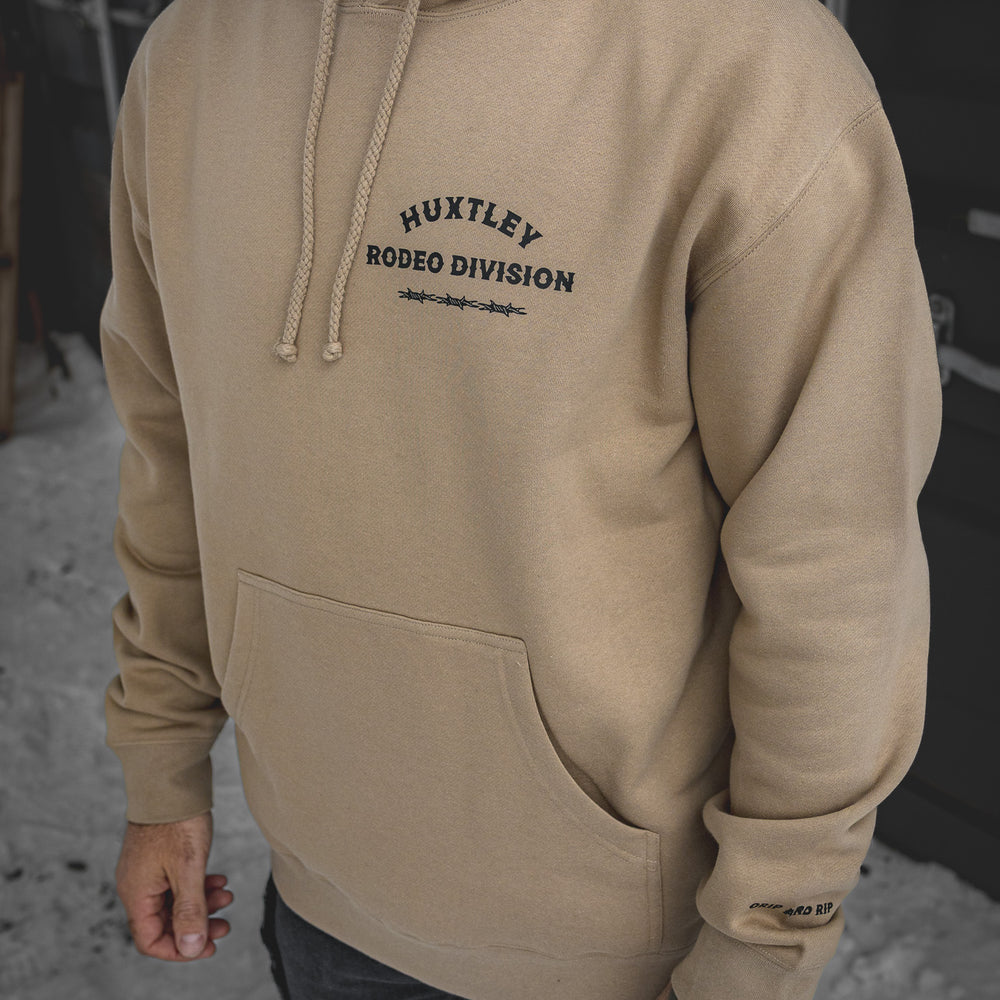 
                  
                    HX-717 Heavyweight Hoodie "Rodeo Division" Sawdust/ Black
                  
                