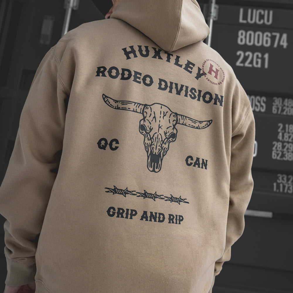 
                  
                    HX-717 Heavyweight Hoodie "Rodeo Division" Sawdust/ Black
                  
                