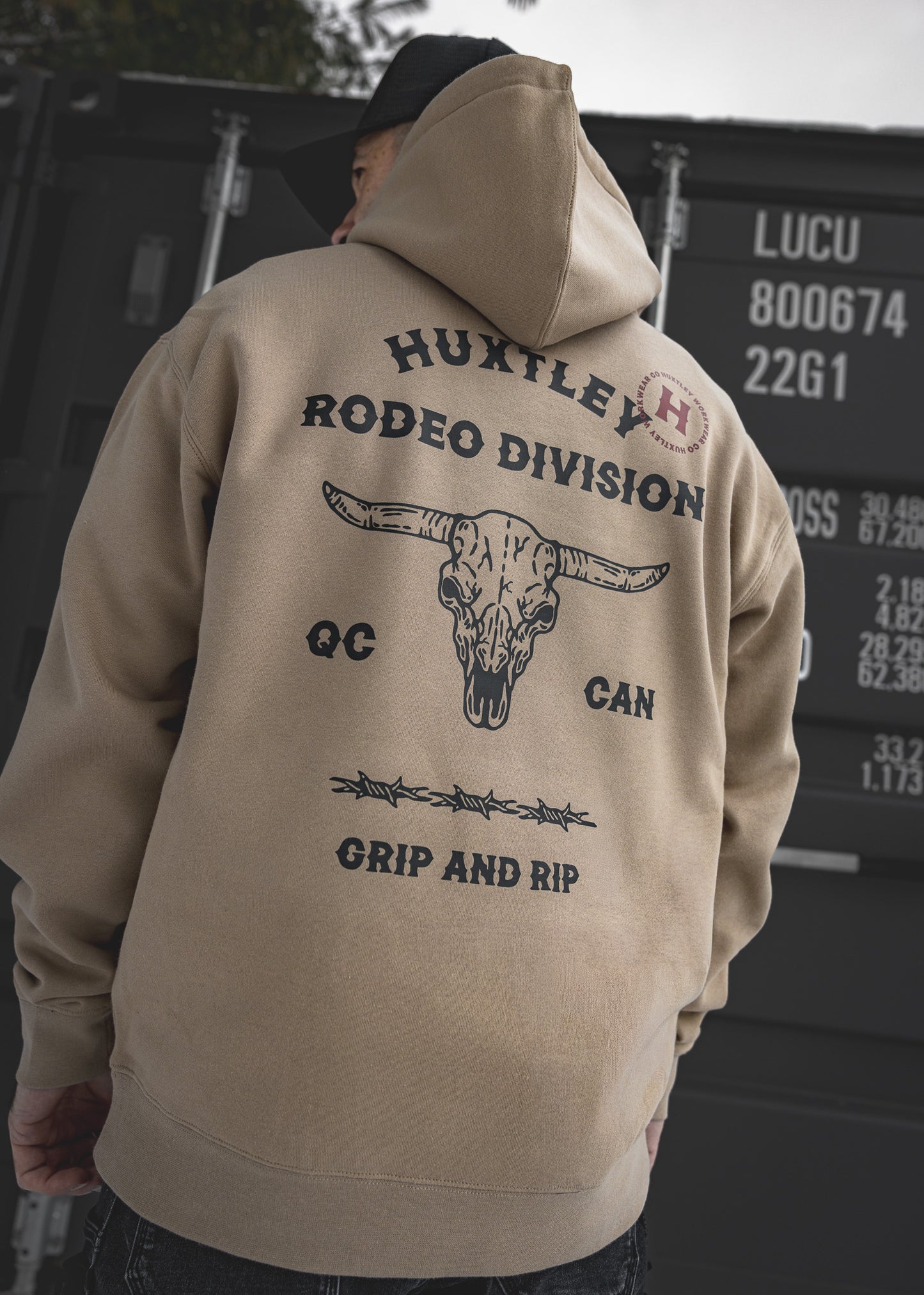 
                  
                    HX-717 Heavyweight Hoodie "Rodeo Division" Sawdust/ Black
                  
                