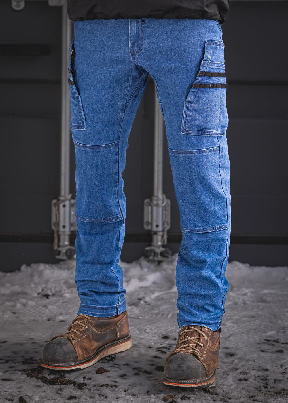 FX-1 Slim Work Jeans Stonewashed Blue