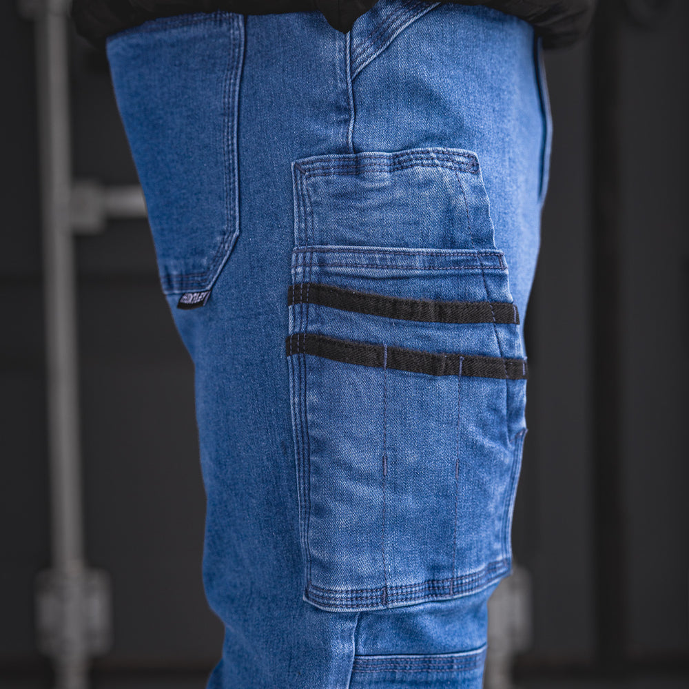 
                  
                    FX-1 Slim Work Jeans Stonewashed Blue
                  
                